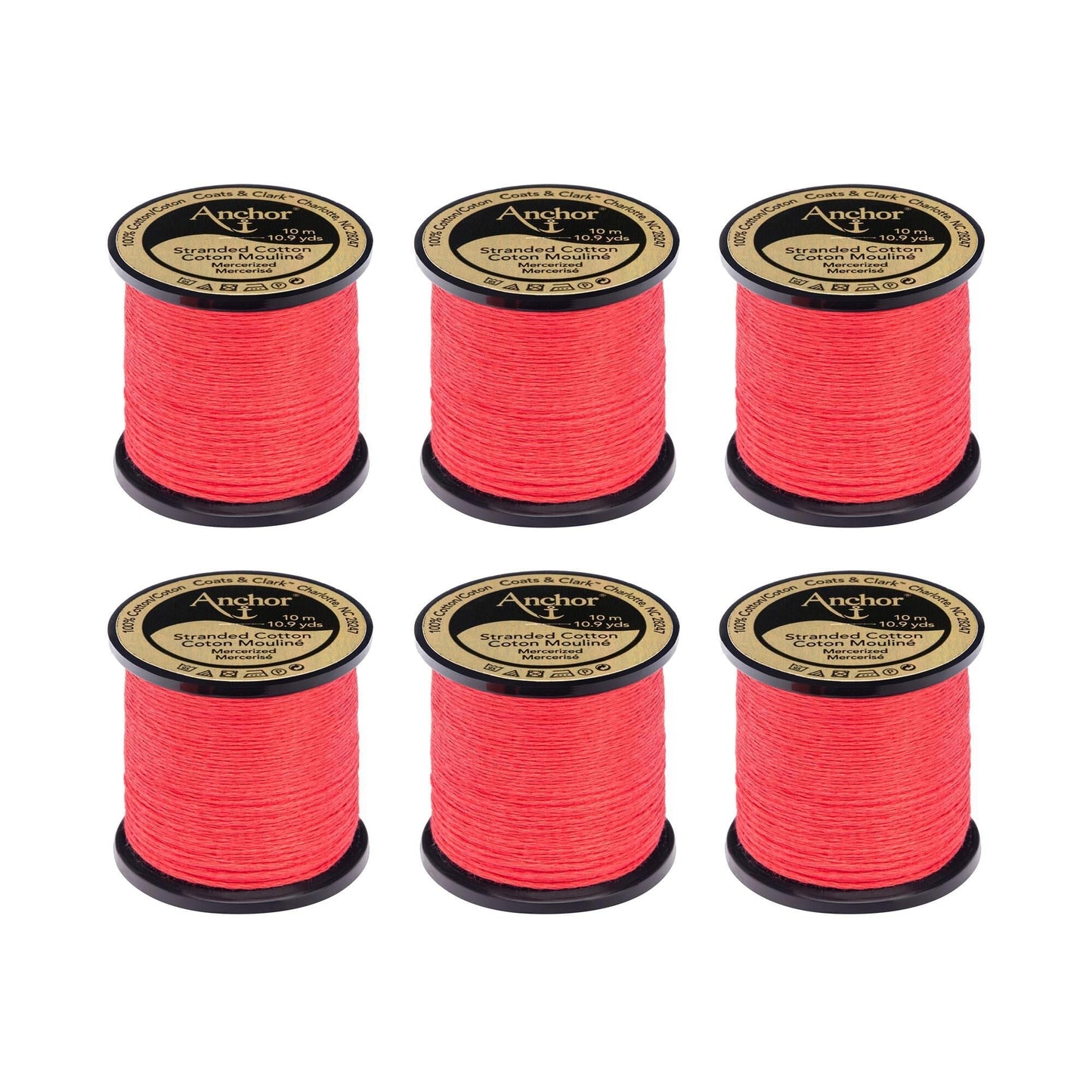Anchor Spooled Floss 10 Meters (6 Pack) - Clearance shades
