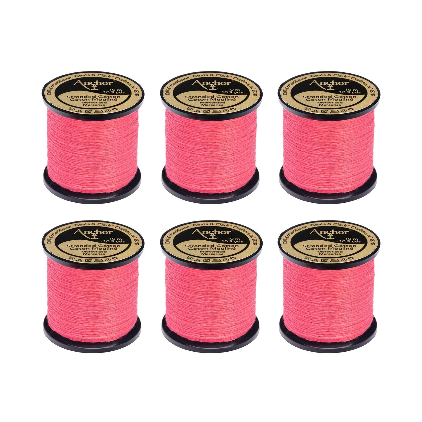 Anchor Spooled Floss 10 Meters (6 Pack) - Clearance shades