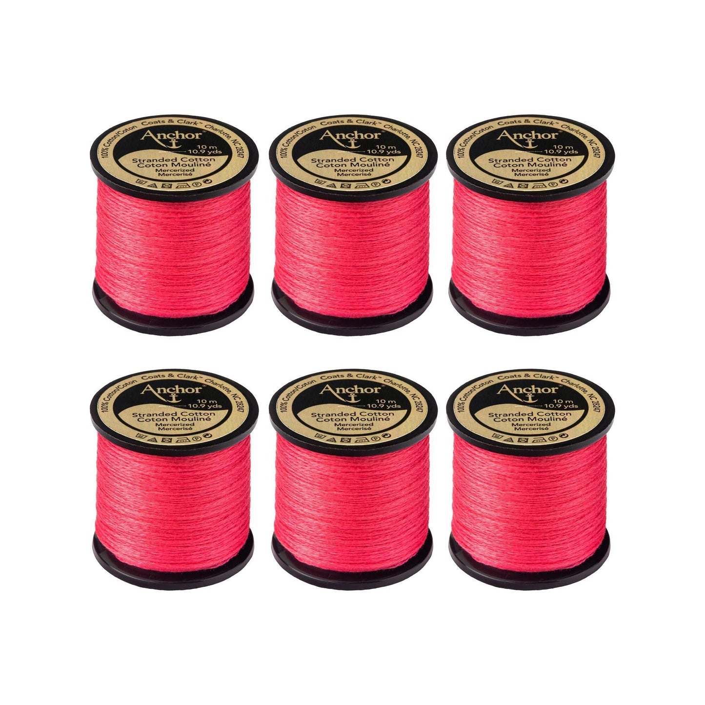 Anchor Spooled Floss 10 Meters (6 Pack) - Clearance shades