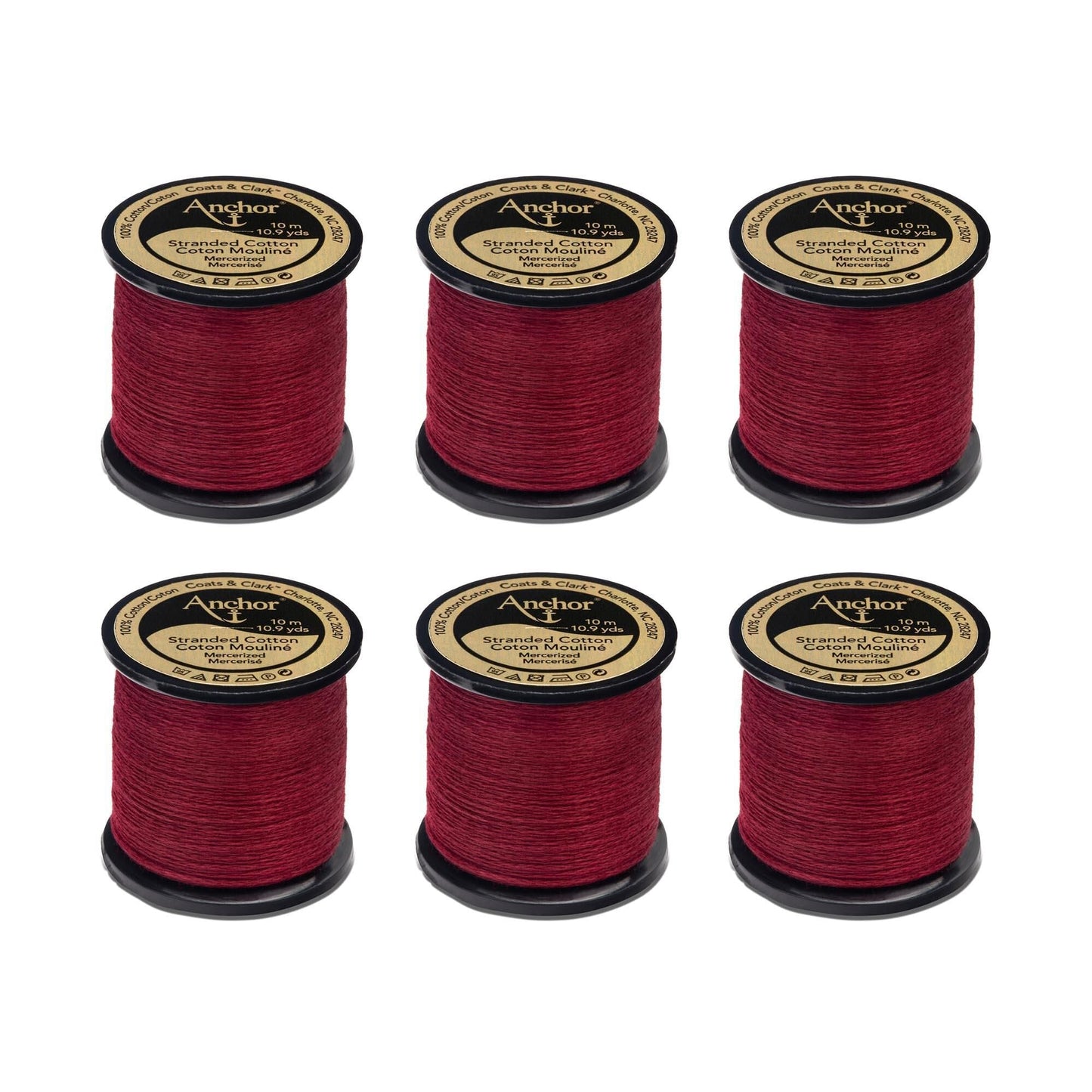 Anchor Spooled Floss 10 Meters (6 Pack) - Clearance shades
