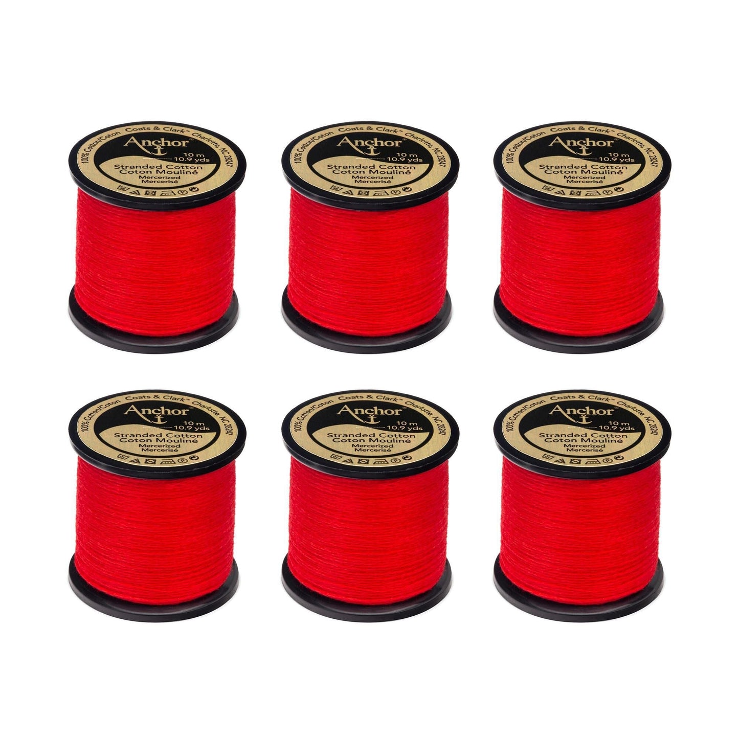 Anchor Spooled Floss 10 Meters (6 Pack) - Clearance shades