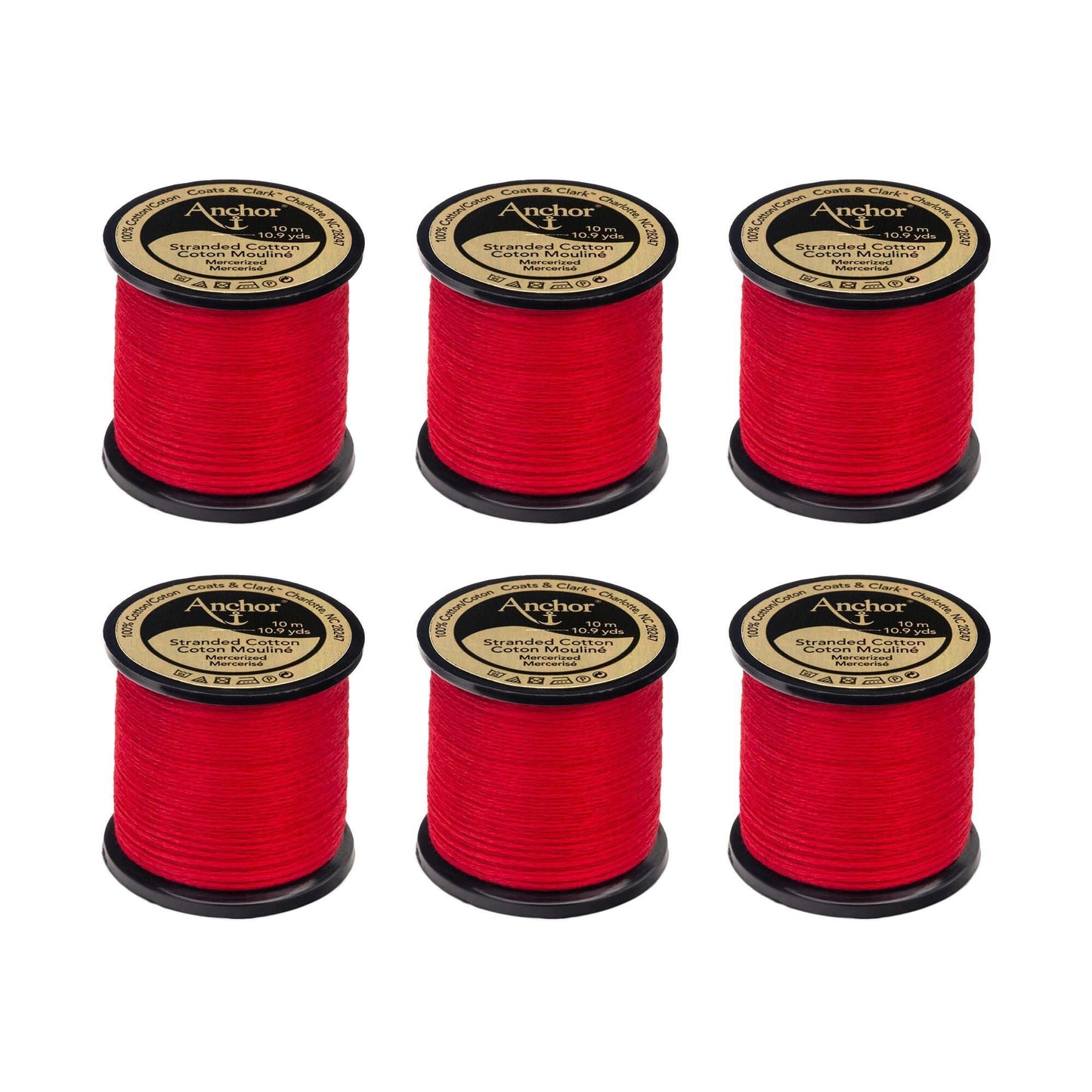 Anchor Spooled Floss 10 Meters (6 Pack) - Clearance shades