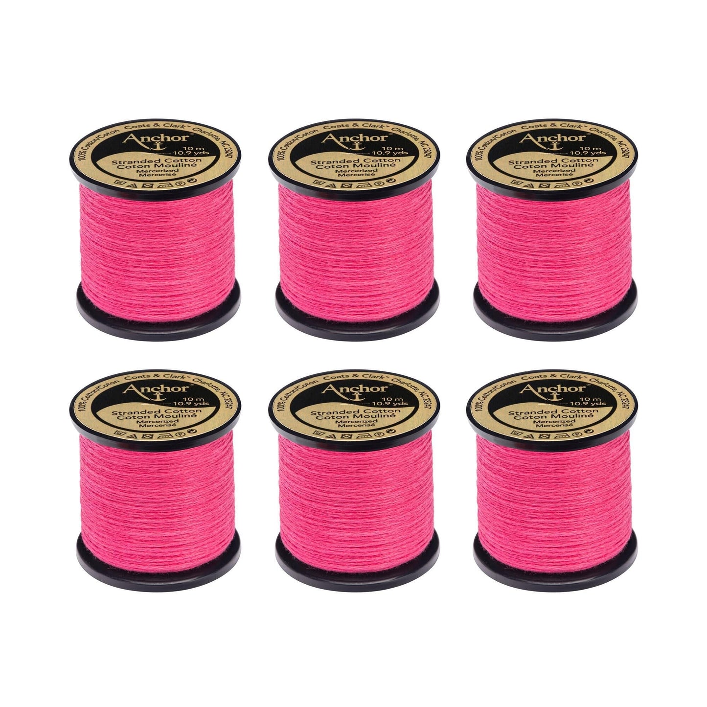 Anchor Spooled Floss 10 Meters (6 Pack) - Clearance shades