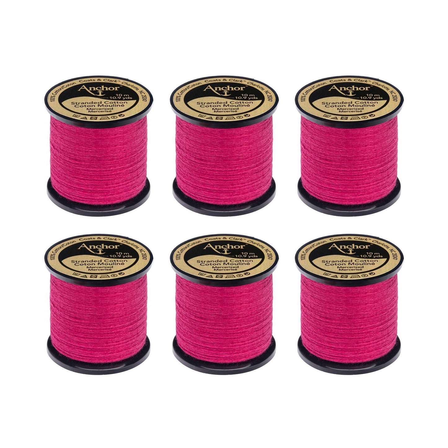 Anchor Spooled Floss 10 Meters (6 Pack) - Clearance shades