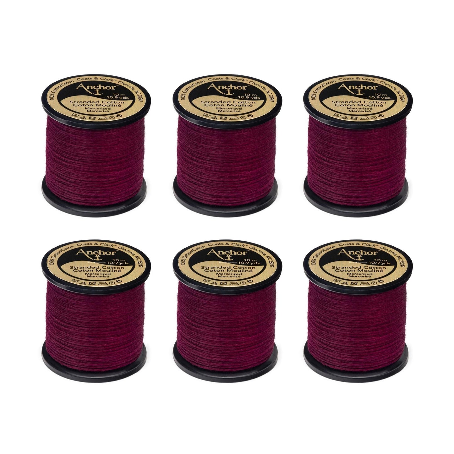 Anchor Spooled Floss 10 Meters (6 Pack) - Clearance shades