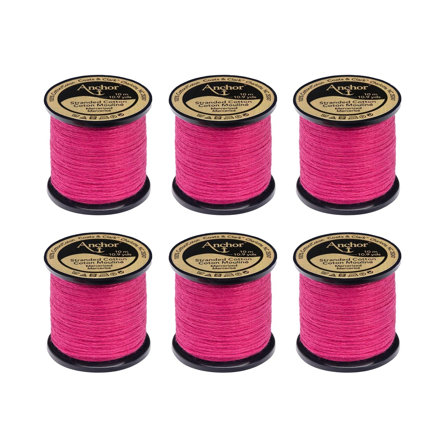 Anchor Spooled Floss 10 Meters (6 Pack) - Clearance shades