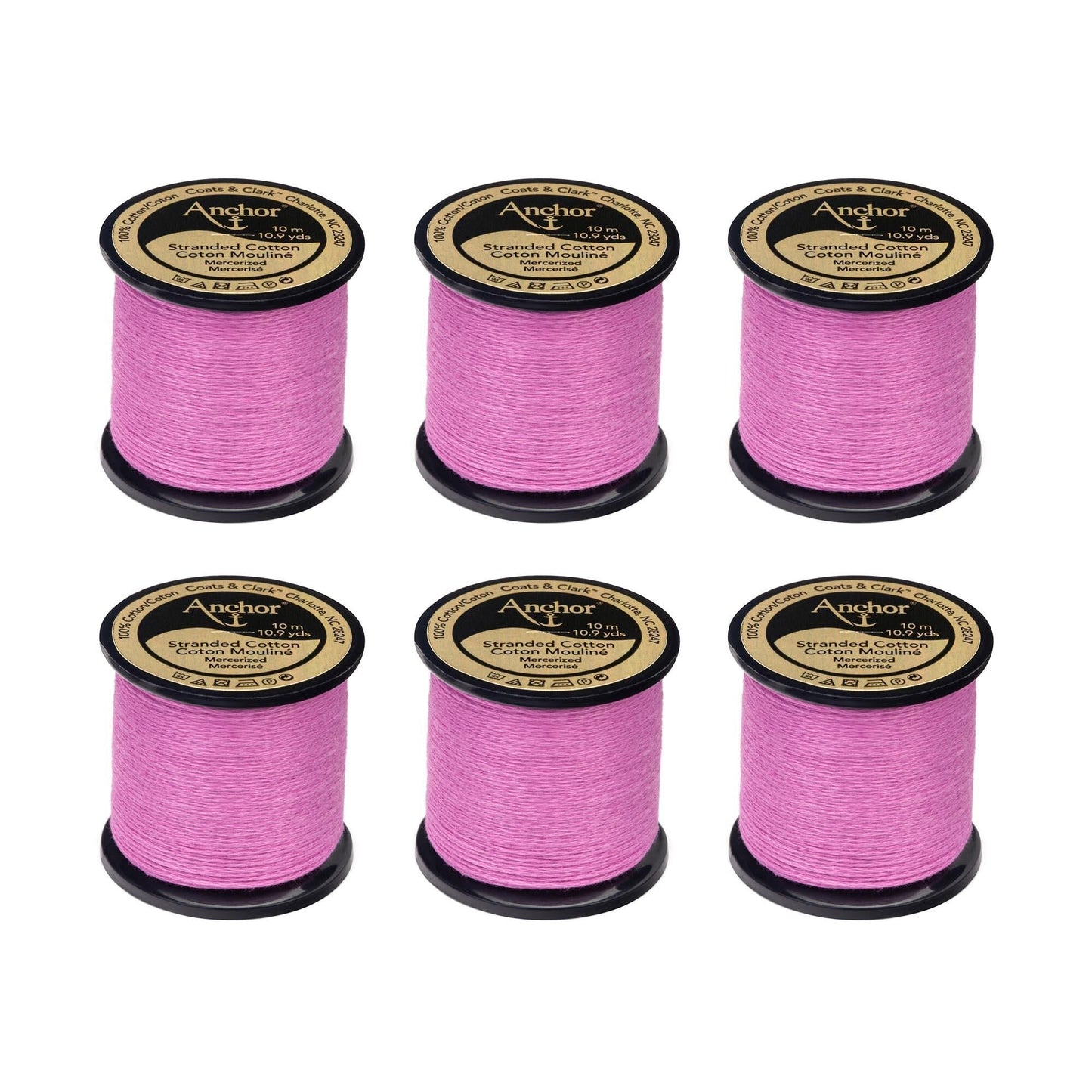 Anchor Spooled Floss 10 Meters (6 Pack) - Clearance shades