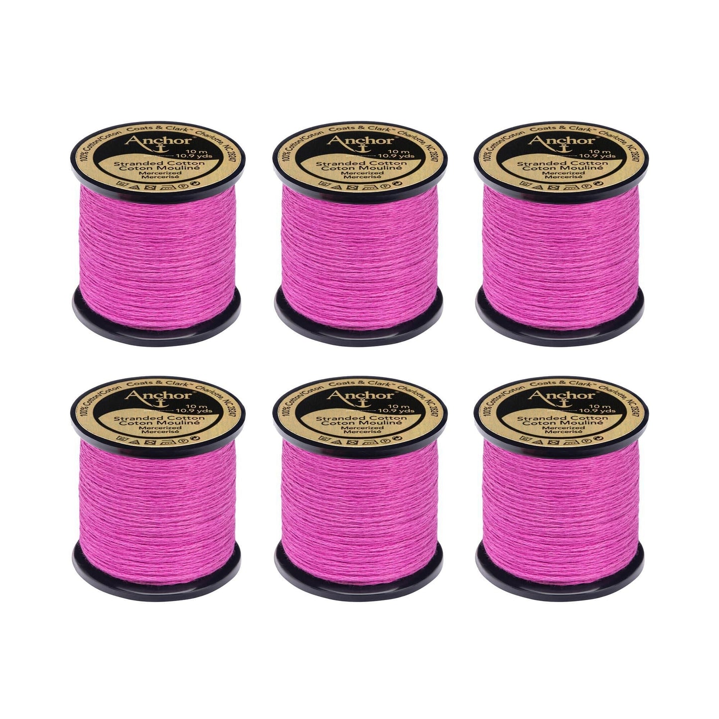 Anchor Spooled Floss 10 Meters (6 Pack) - Clearance shades