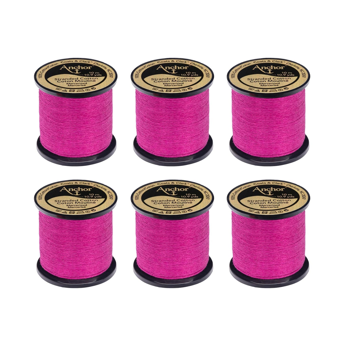 Anchor Spooled Floss 10 Meters (6 Pack) - Clearance shades