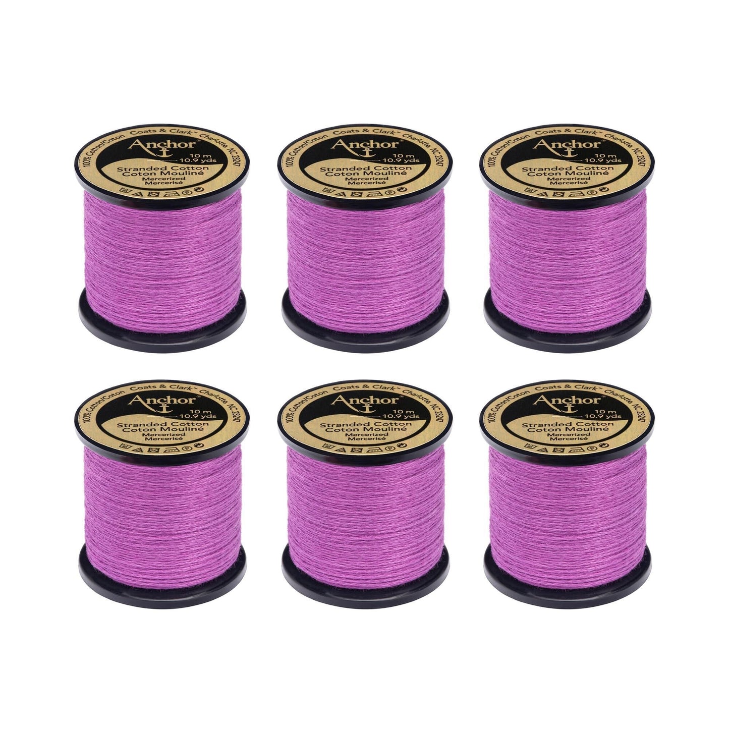 Anchor Spooled Floss 10 Meters (6 Pack) - Clearance shades