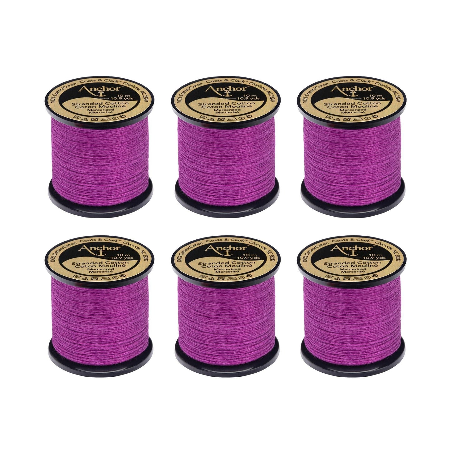 Anchor Spooled Floss 10 Meters (6 Pack) - Clearance shades