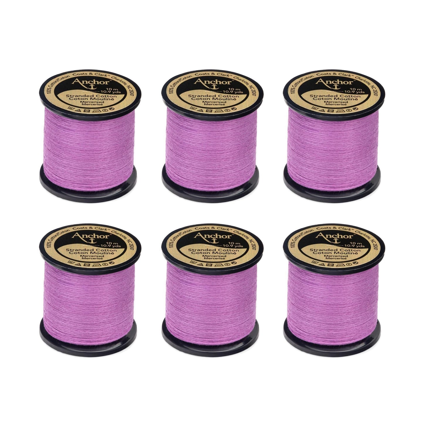 Anchor Spooled Floss 10 Meters (6 Pack) - Clearance shades