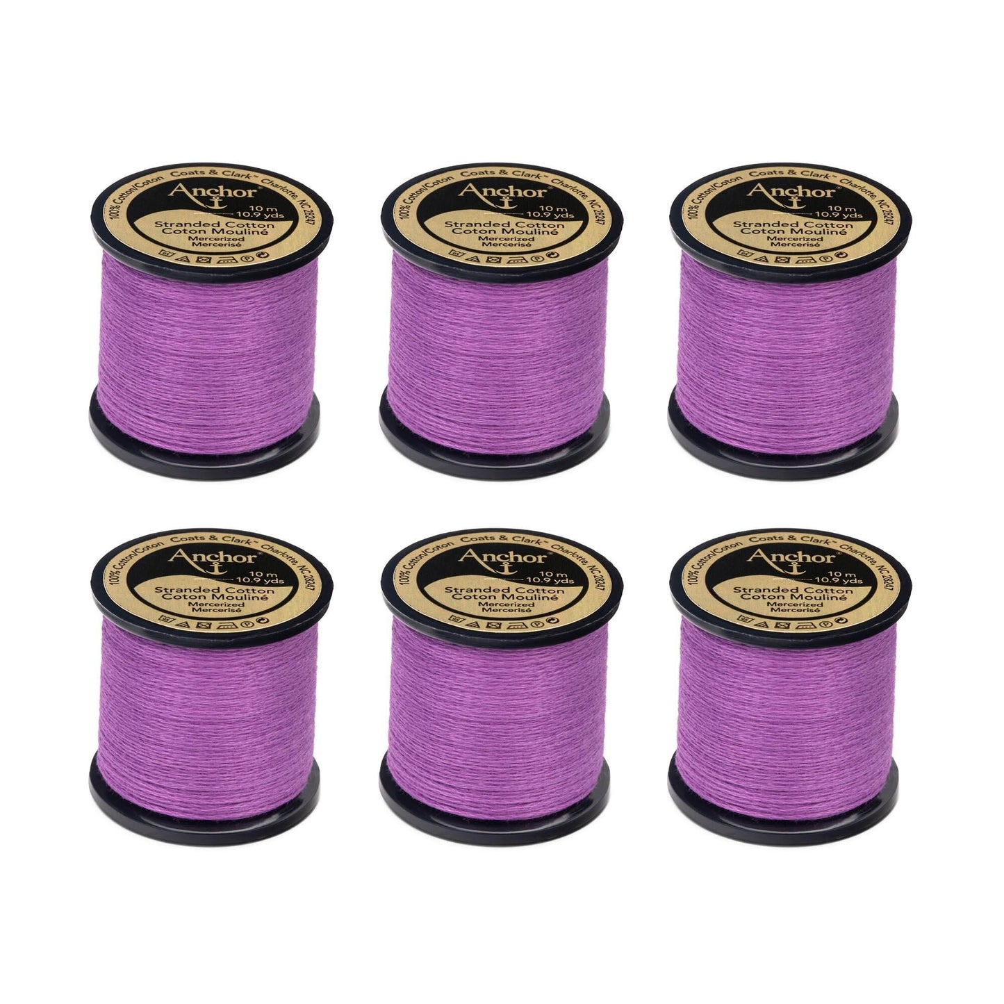 Anchor Spooled Floss 10 Meters (6 Pack) - Clearance shades