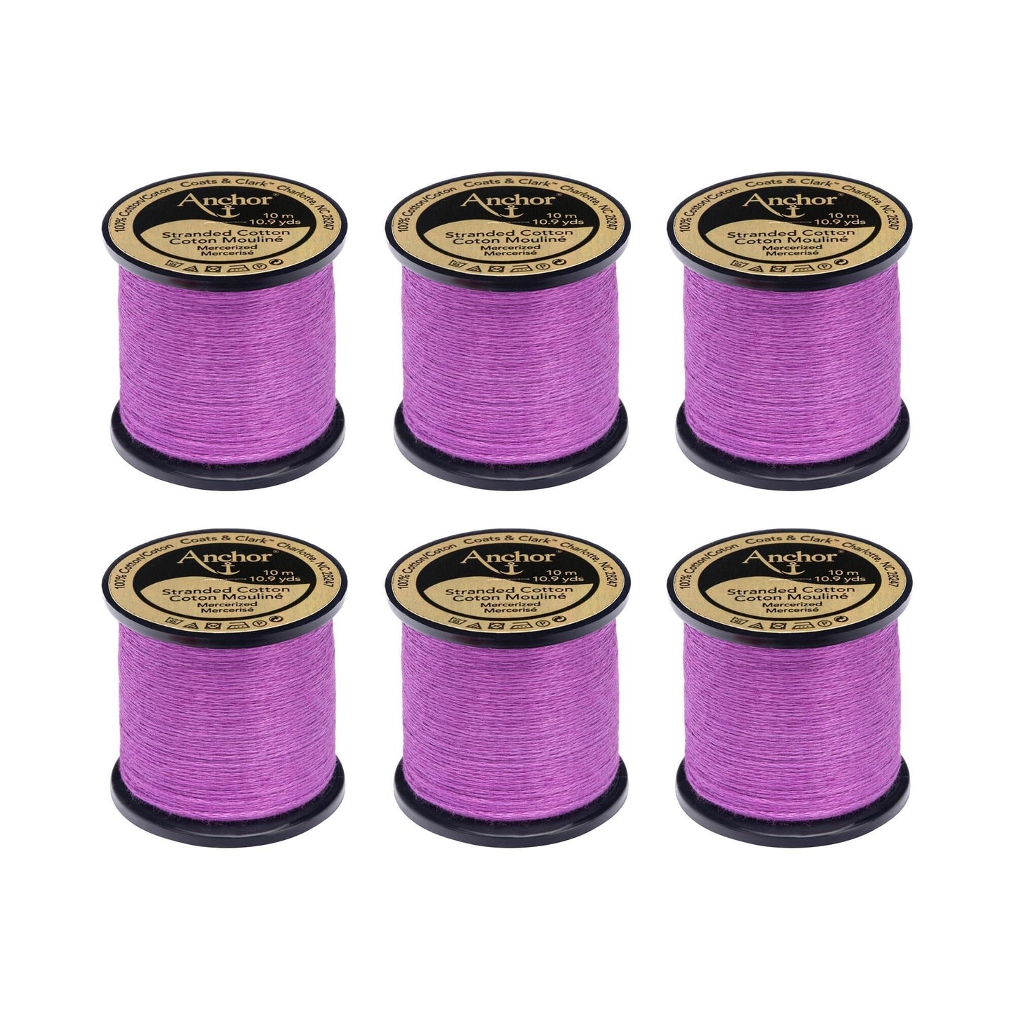Anchor Spooled Floss 10 Meters (6 Pack) - Clearance shades
