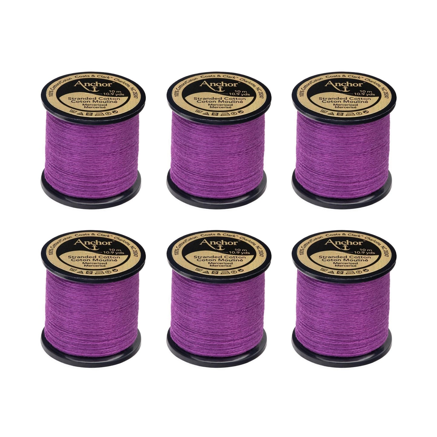 Anchor Spooled Floss 10 Meters (6 Pack) - Clearance shades