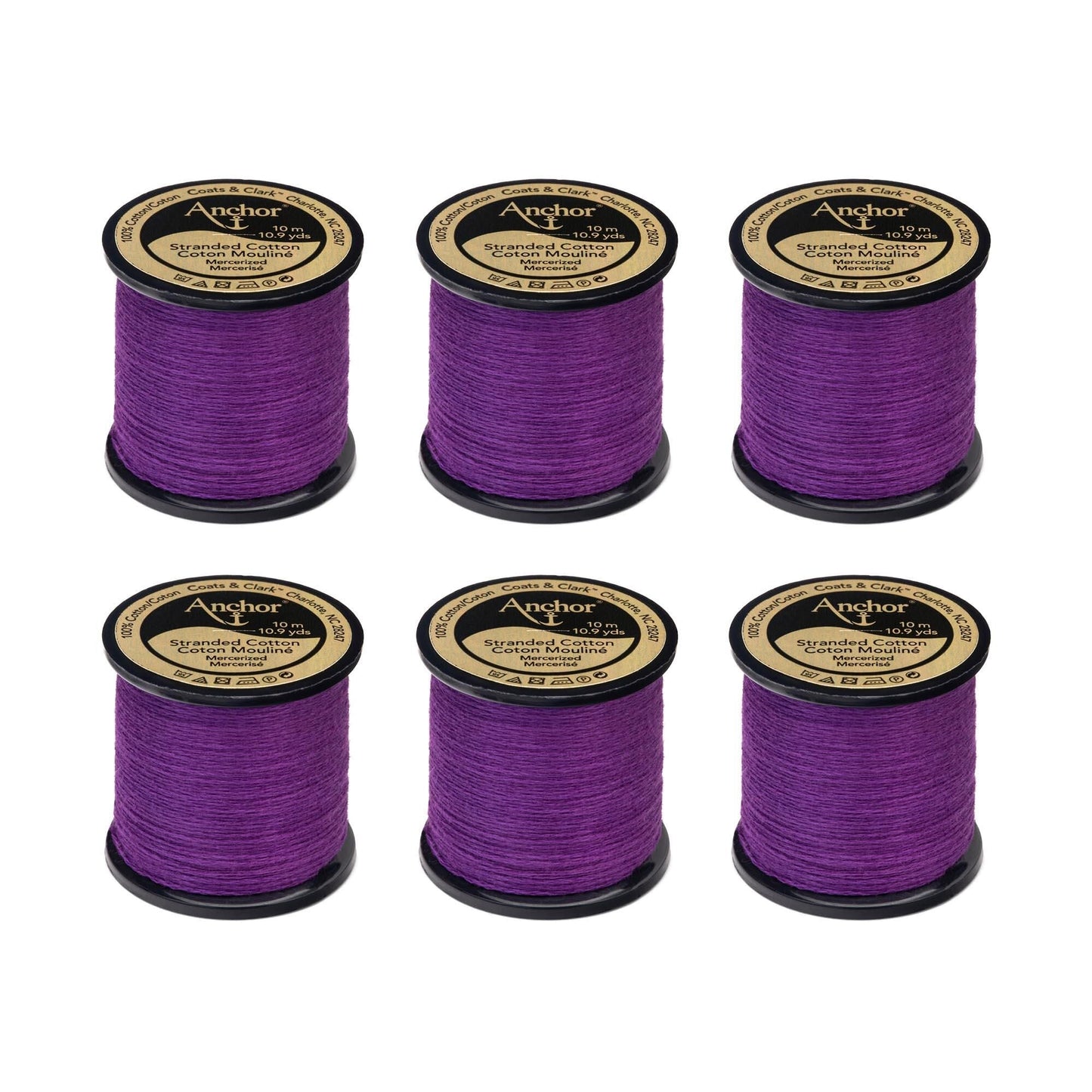 Anchor Spooled Floss 10 Meters (6 Pack) - Clearance shades