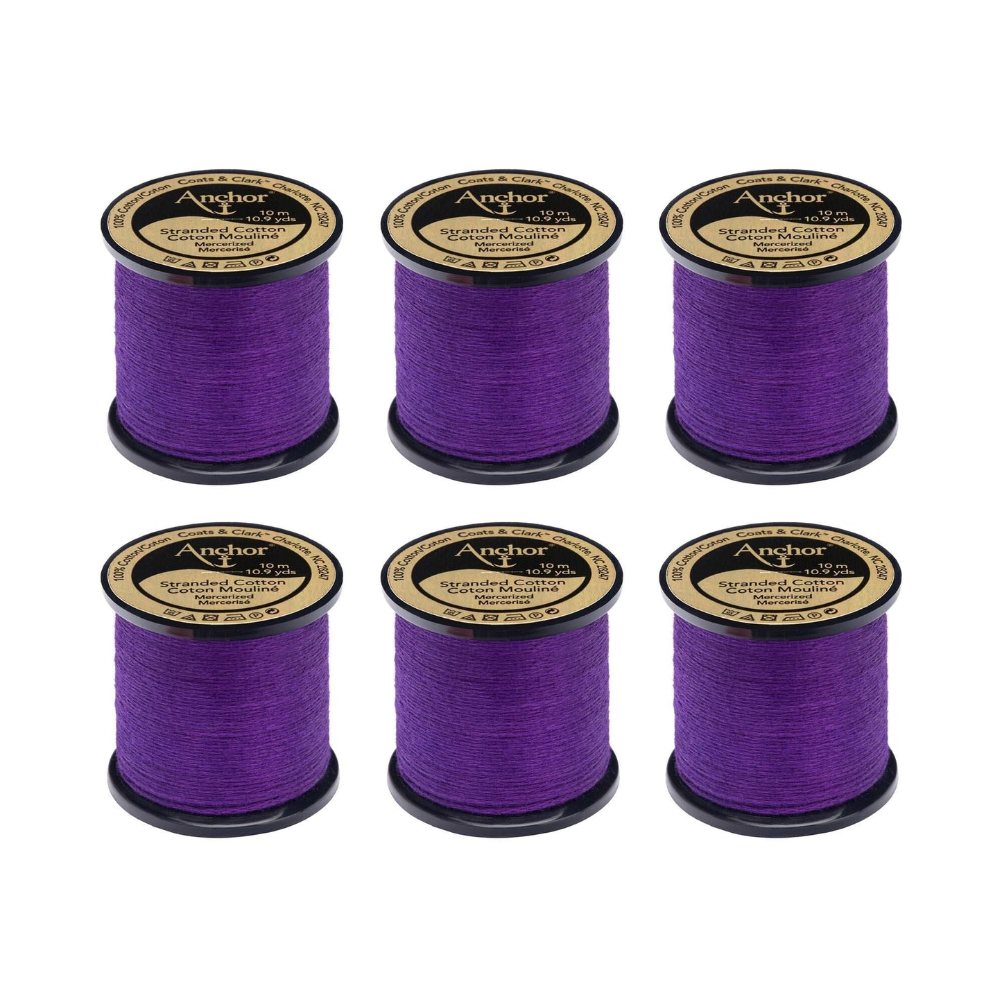 Anchor Spooled Floss 10 Meters (6 Pack) - Clearance shades