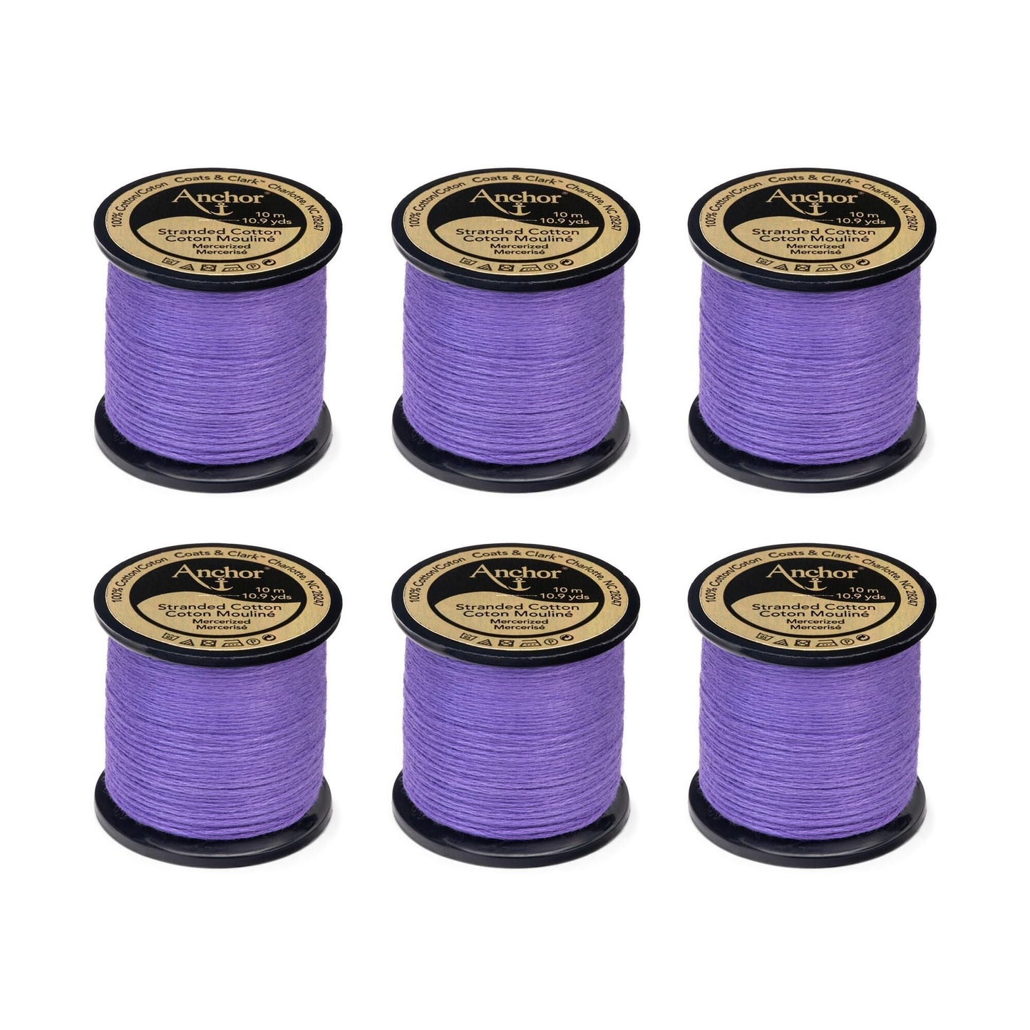 Anchor Spooled Floss 10 Meters (6 Pack) - Clearance shades
