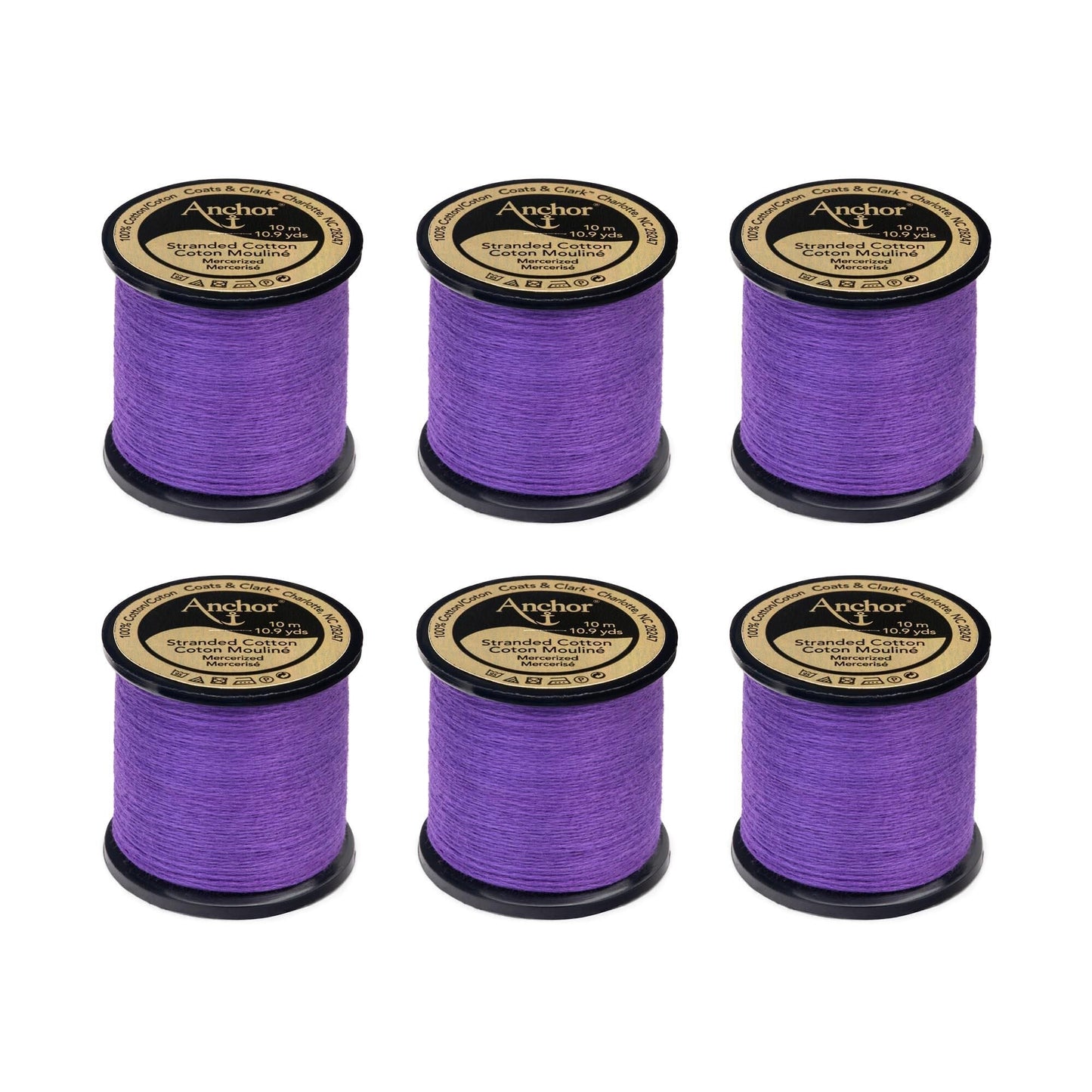 Anchor Spooled Floss 10 Meters (6 Pack) - Clearance shades