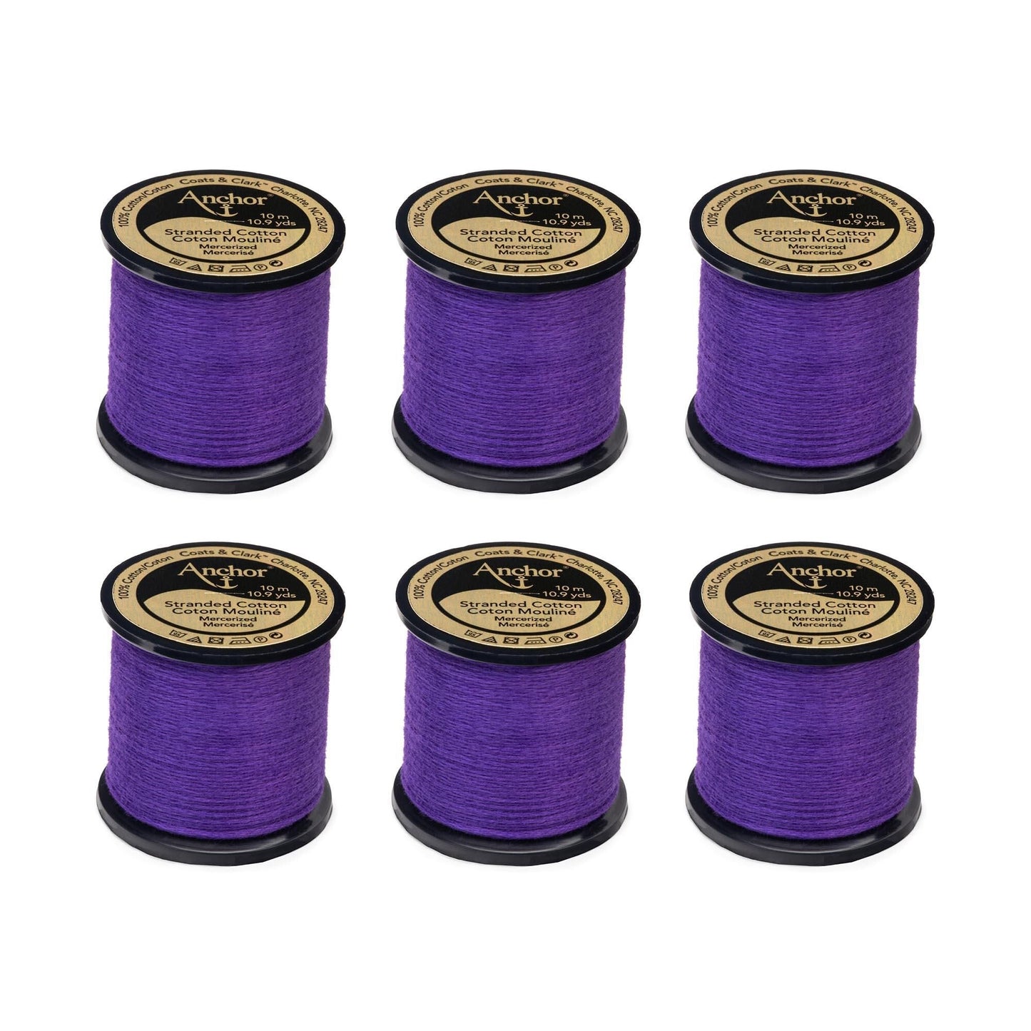 Anchor Spooled Floss 10 Meters (6 Pack) - Clearance shades