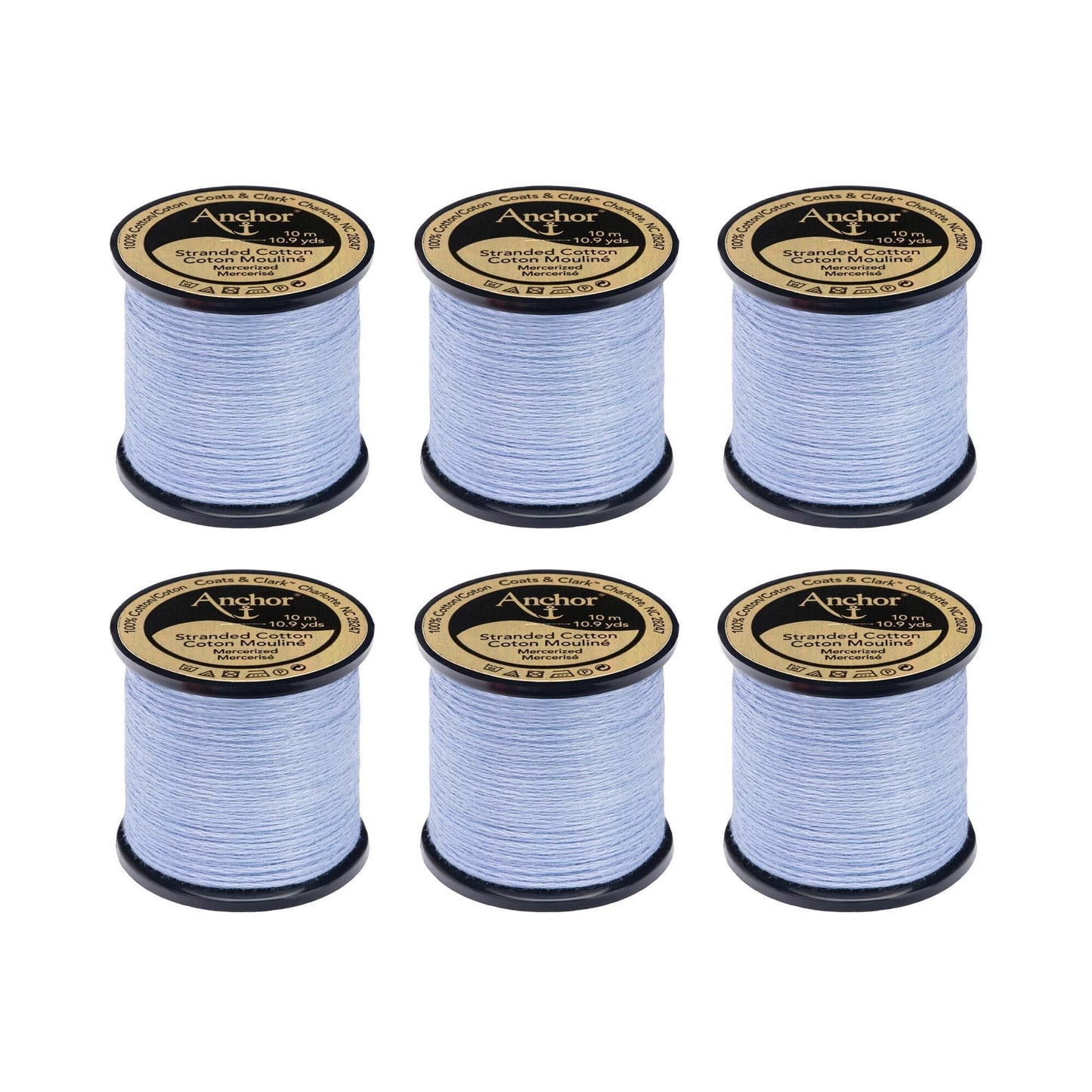 Anchor Spooled Floss 10 Meters (6 Pack) - Clearance shades