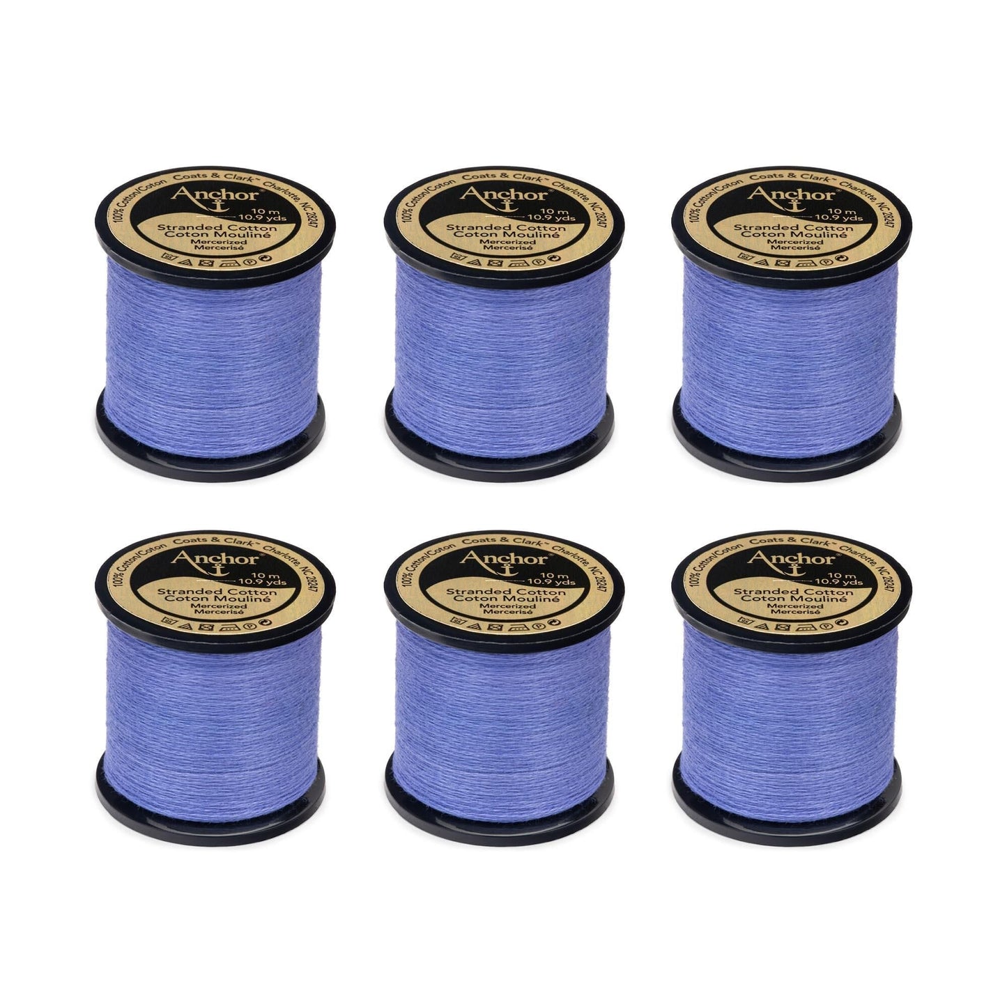 Anchor Spooled Floss 10 Meters (6 Pack) - Clearance shades