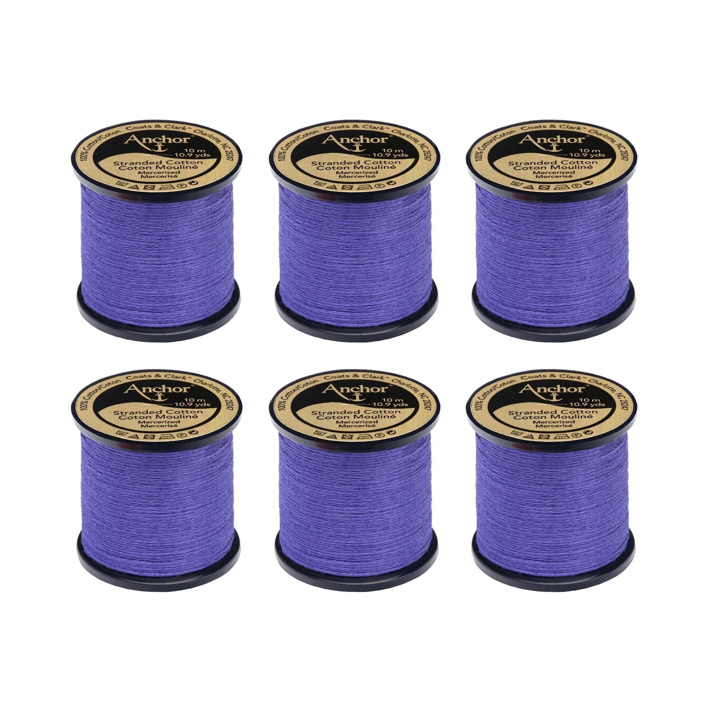 Anchor Spooled Floss 10 Meters (6 Pack) - Clearance shades