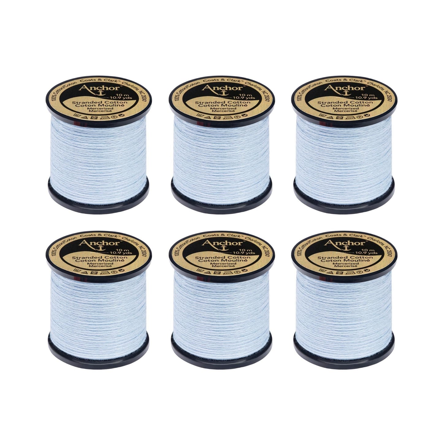 Anchor Spooled Floss 10 Meters (6 Pack) - Clearance shades