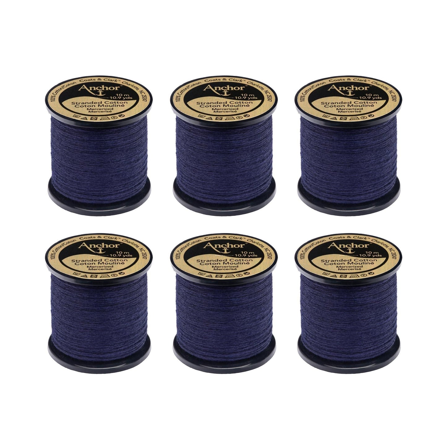 Anchor Spooled Floss 10 Meters (6 Pack) - Clearance shades