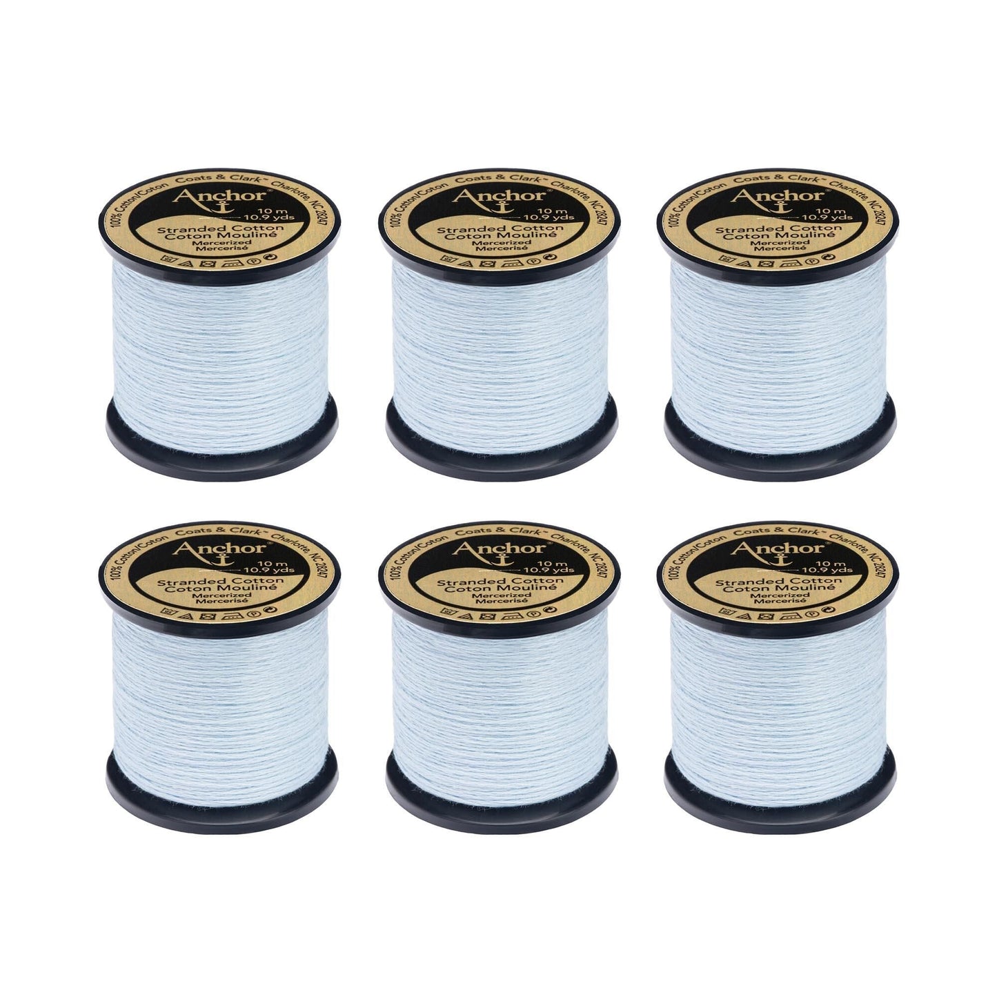 Anchor Spooled Floss 10 Meters (6 Pack) - Clearance shades
