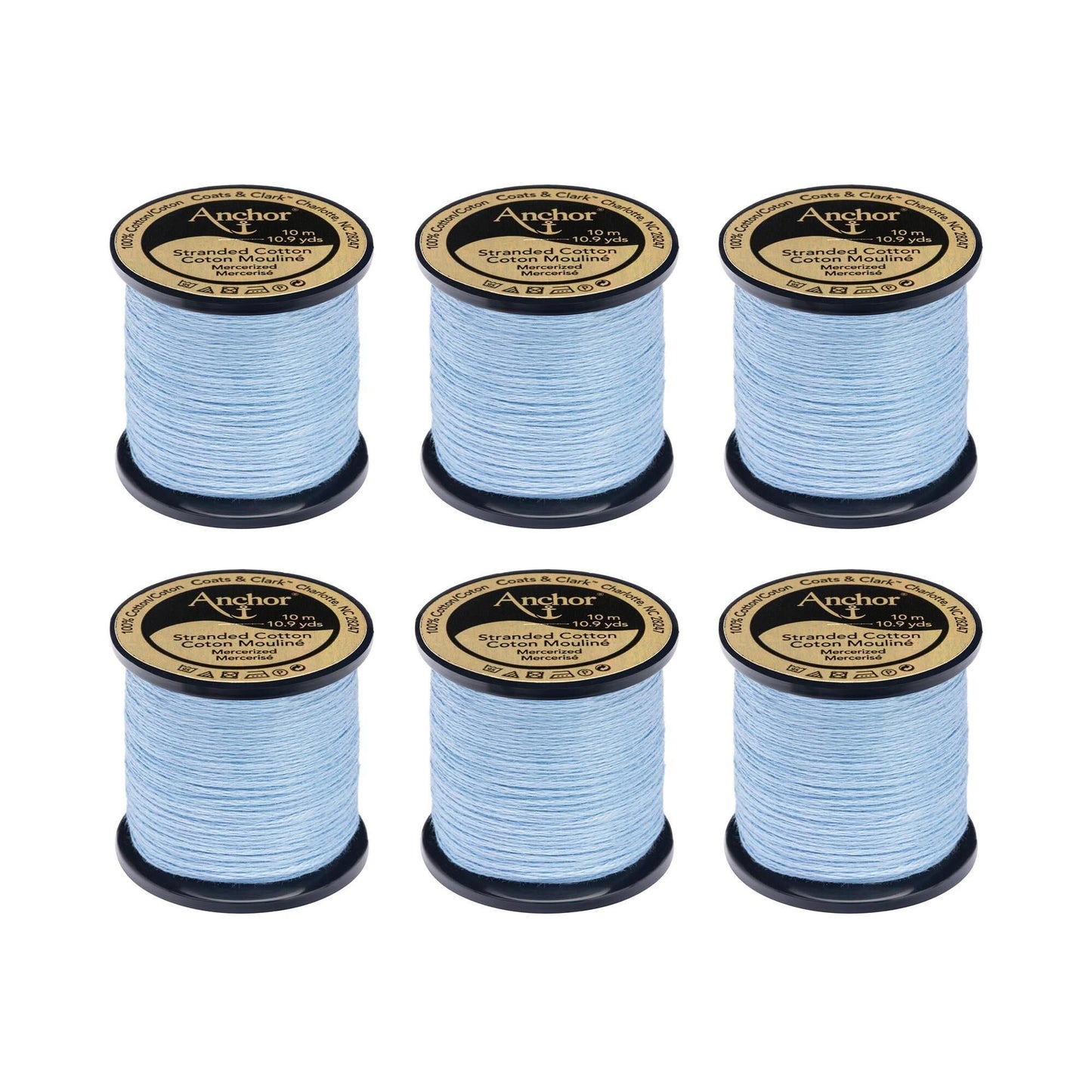 Anchor Spooled Floss 10 Meters (6 Pack) - Clearance shades