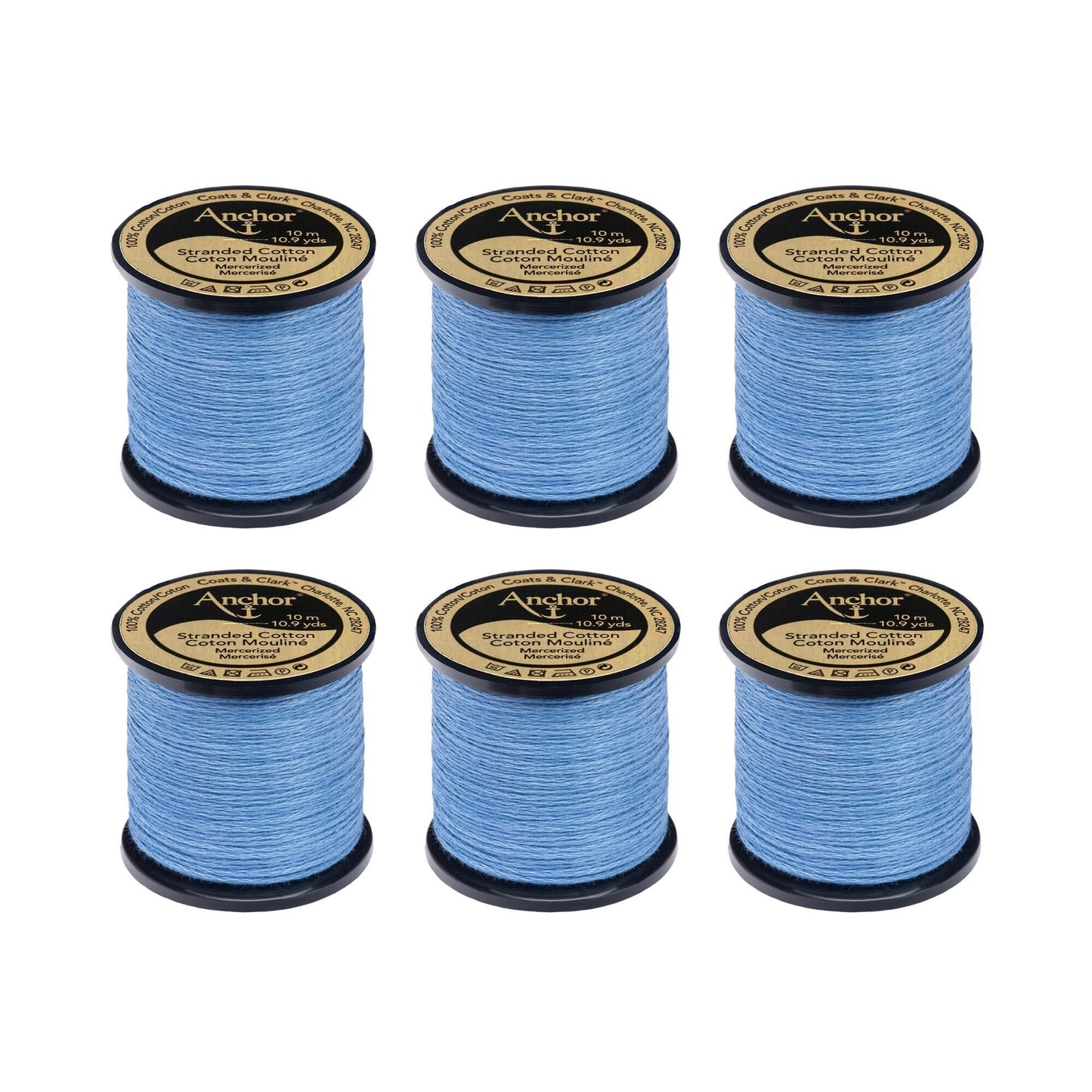 Anchor Spooled Floss 10 Meters (6 Pack) - Clearance shades