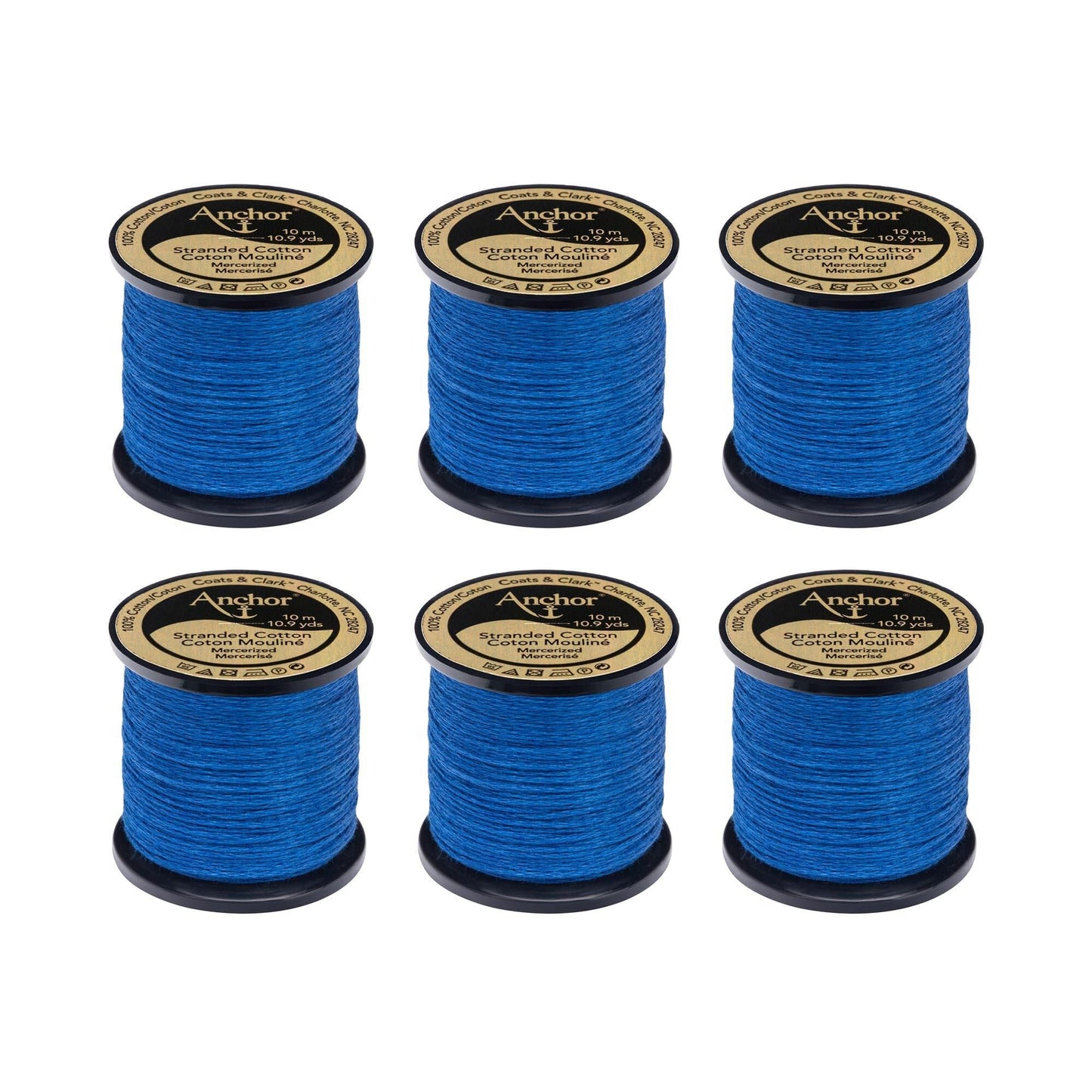 Anchor Spooled Floss 10 Meters (6 Pack) - Clearance shades