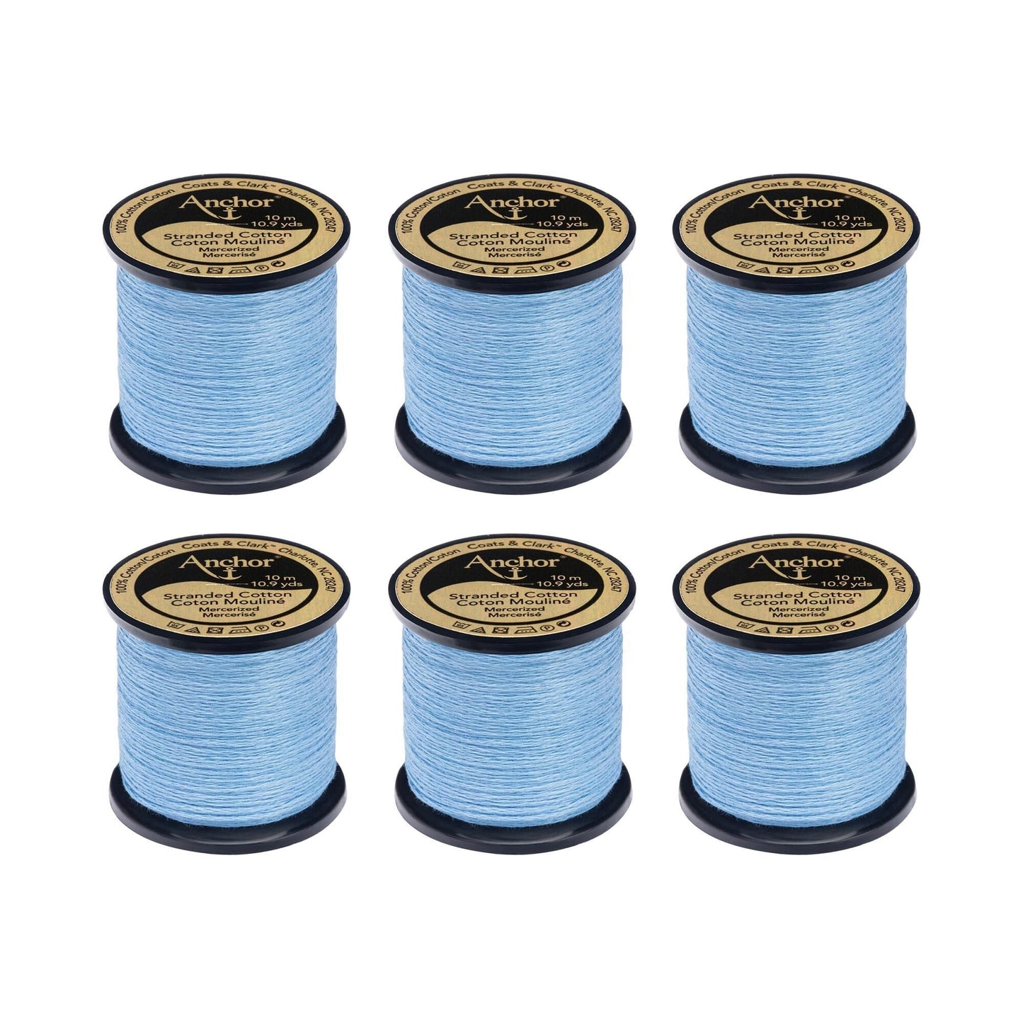 Anchor Spooled Floss 10 Meters (6 Pack) - Clearance shades