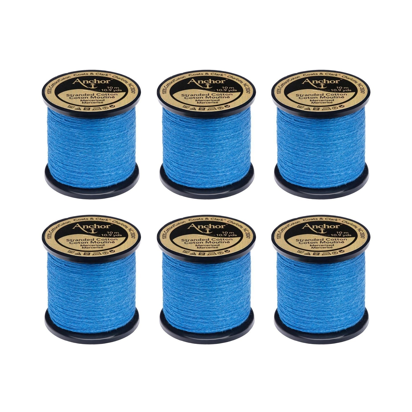 Anchor Spooled Floss 10 Meters (6 Pack) - Clearance shades