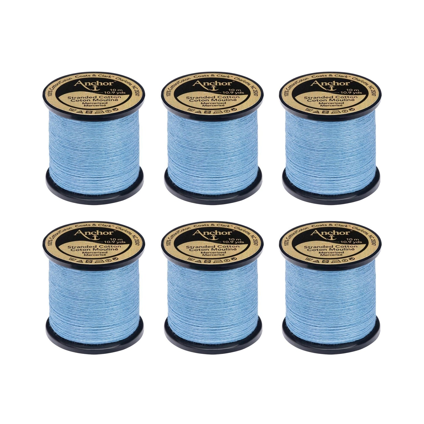 Anchor Spooled Floss 10 Meters (6 Pack) - Clearance shades