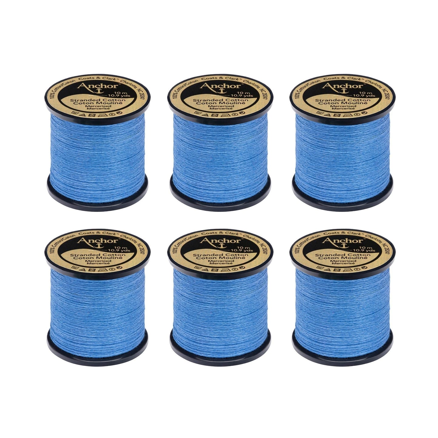 Anchor Spooled Floss 10 Meters (6 Pack) - Clearance shades
