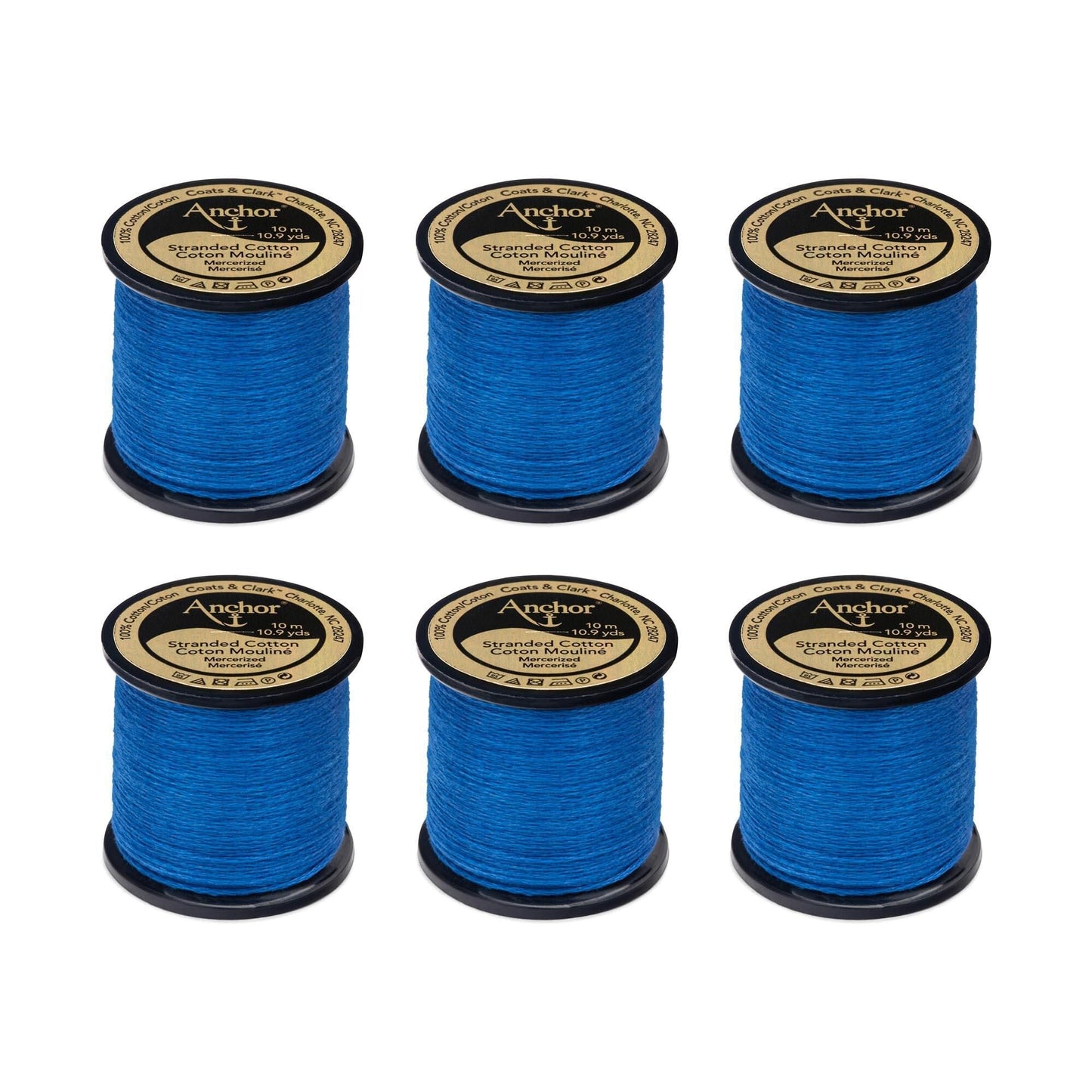 Anchor Spooled Floss 10 Meters (6 Pack) - Clearance shades