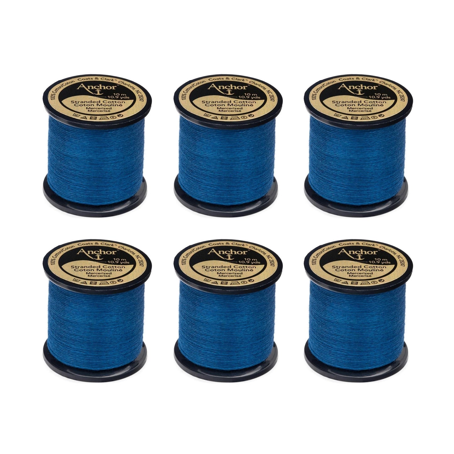 Anchor Spooled Floss 10 Meters (6 Pack) - Clearance shades