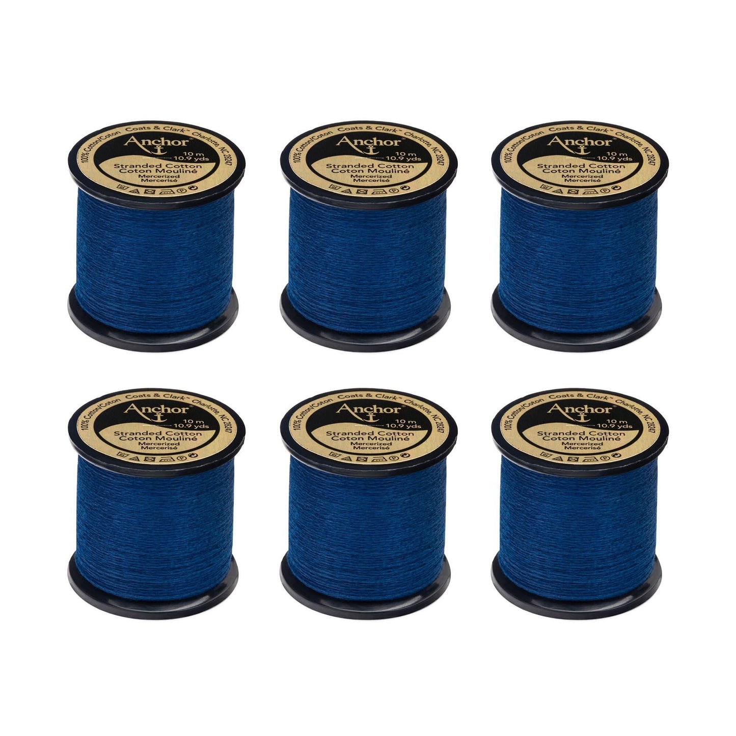 Anchor Spooled Floss 10 Meters (6 Pack) - Clearance shades