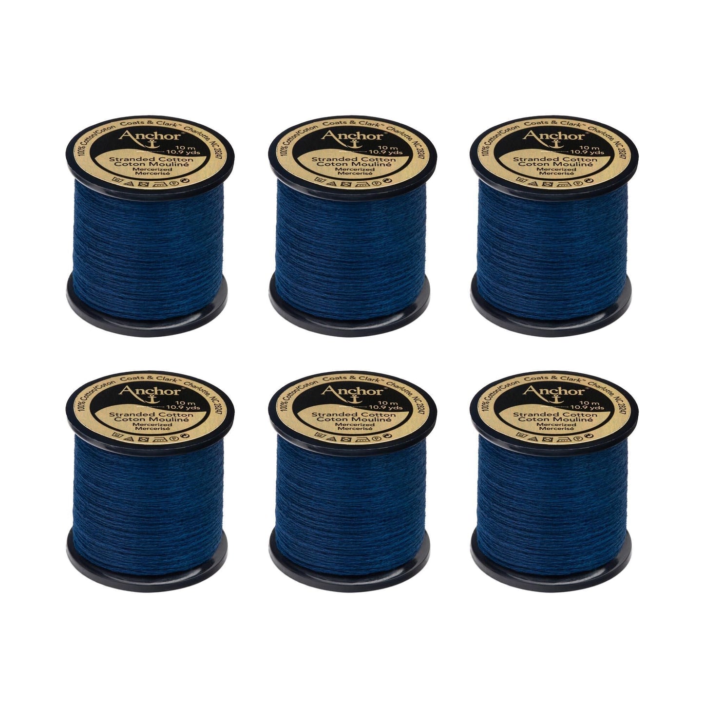 Anchor Spooled Floss 10 Meters (6 Pack) - Clearance shades