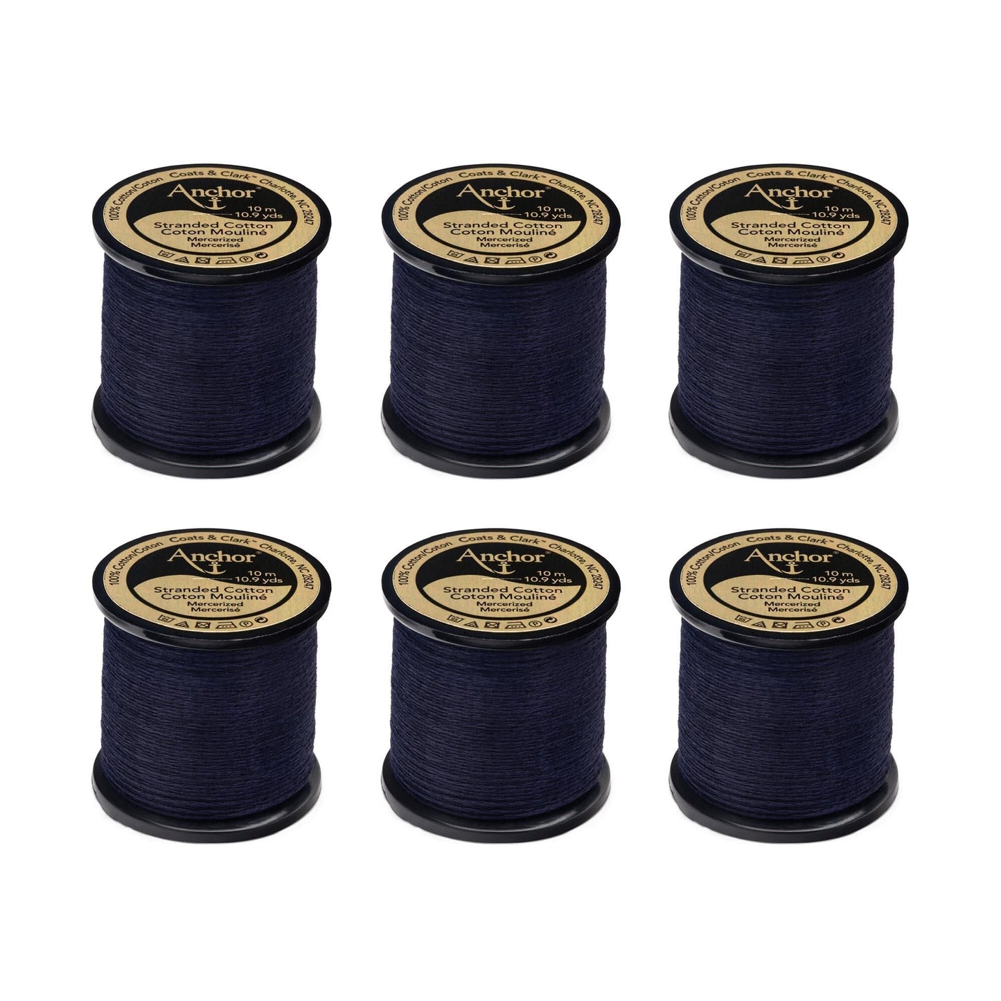 Anchor Spooled Floss 10 Meters (6 Pack) - Clearance shades