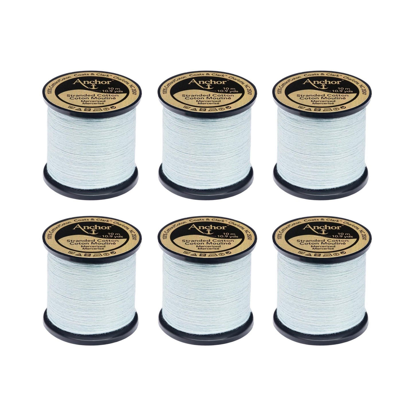 Anchor Spooled Floss 10 Meters (6 Pack) - Clearance shades