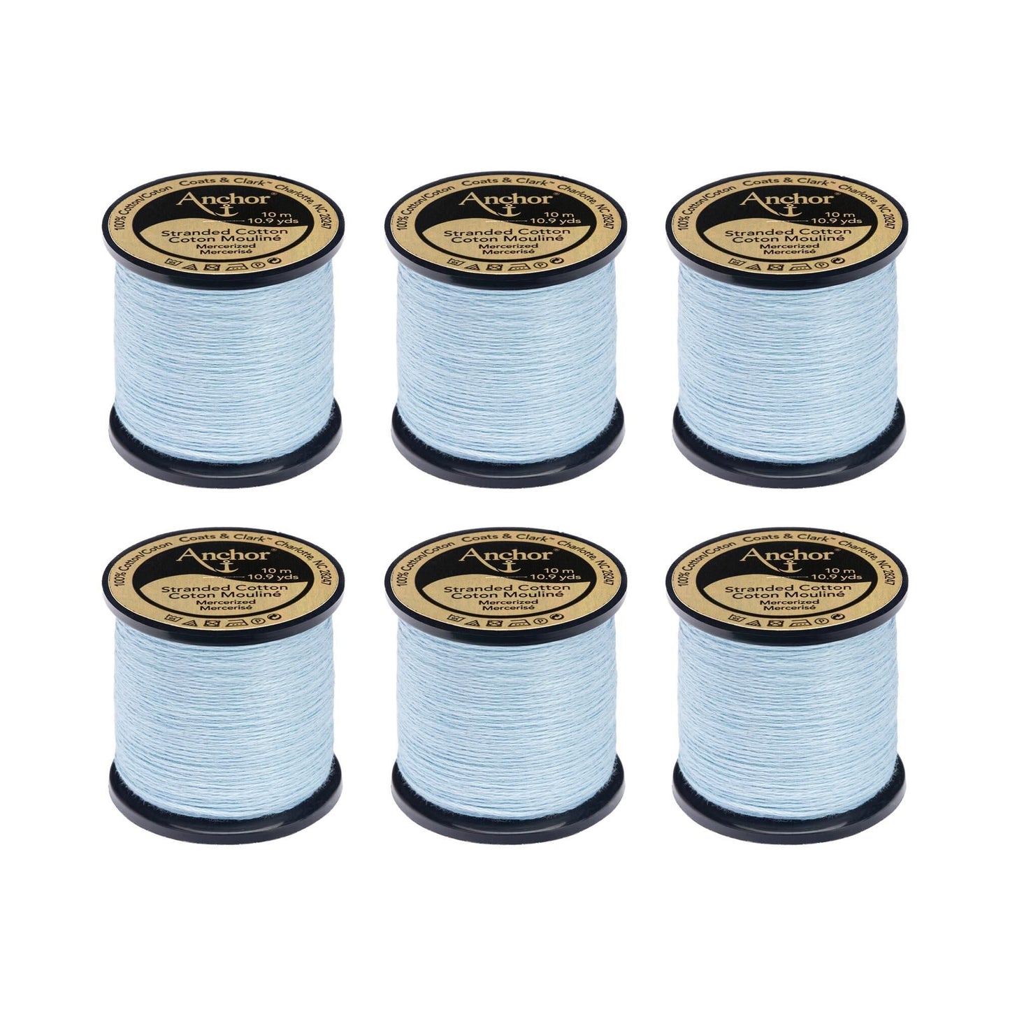 Anchor Spooled Floss 10 Meters (6 Pack) - Clearance shades