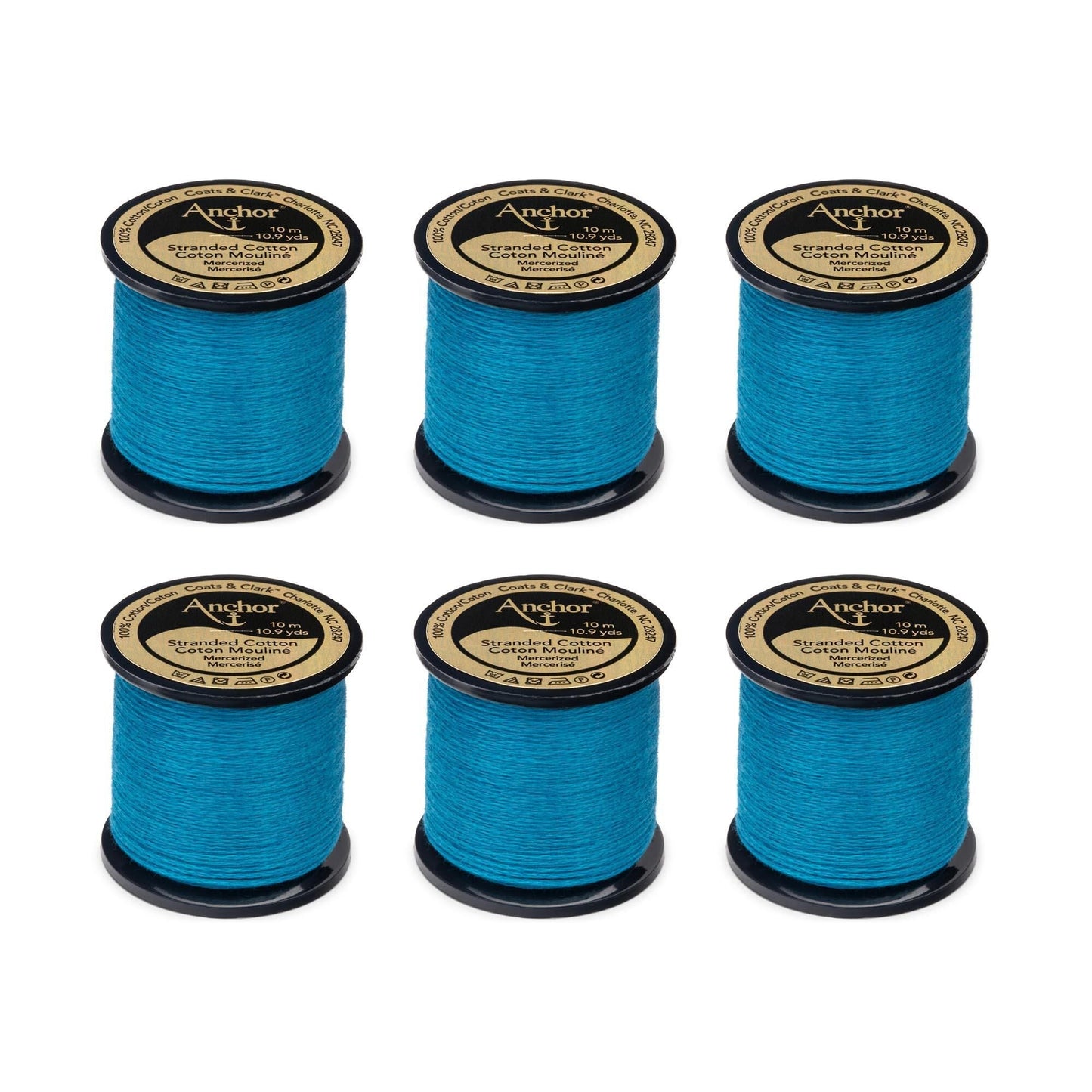 Anchor Spooled Floss 10 Meters (6 Pack) - Clearance shades