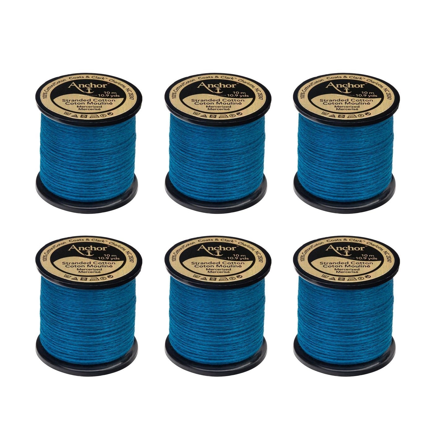 Anchor Spooled Floss 10 Meters (6 Pack) - Clearance shades