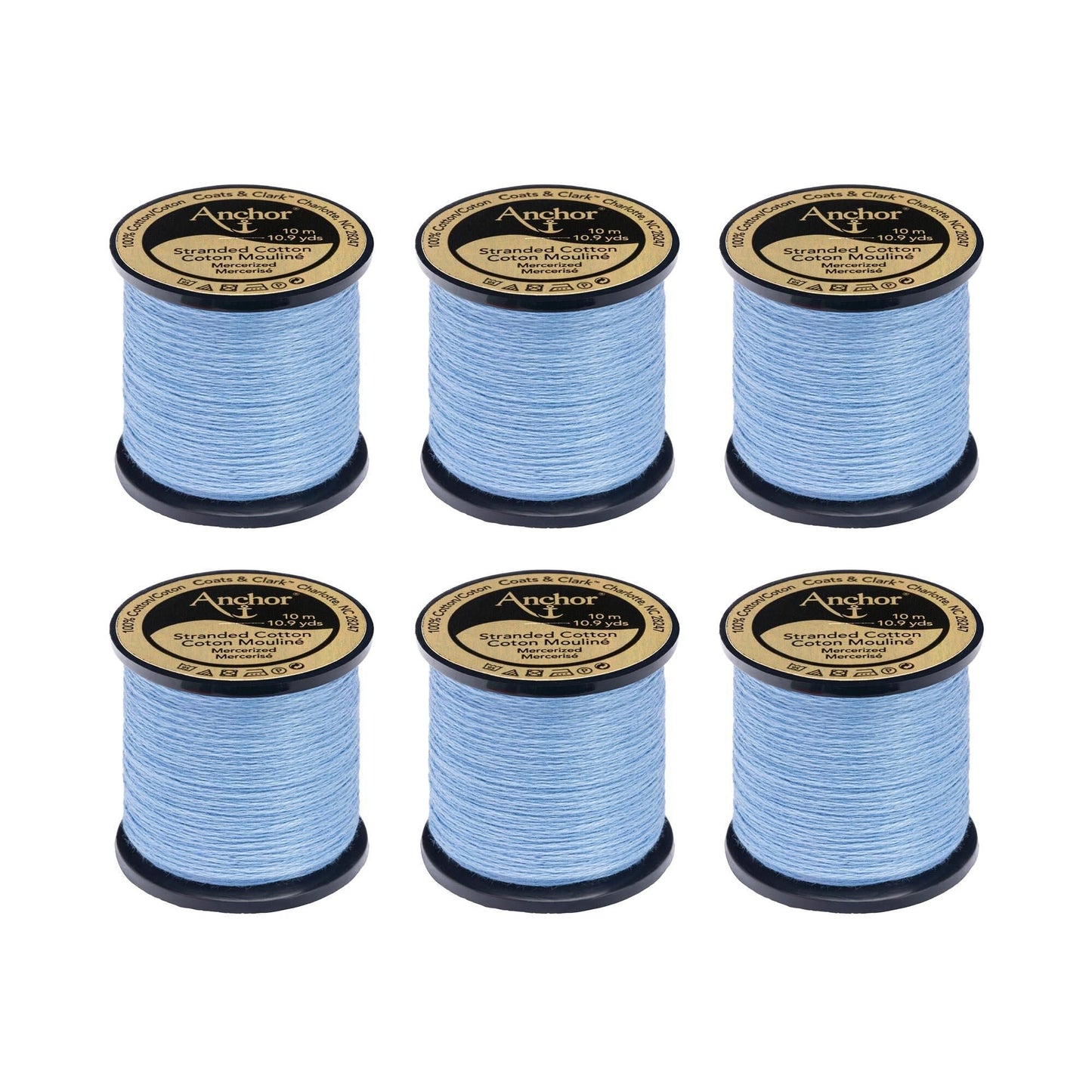 Anchor Spooled Floss 10 Meters (6 Pack) - Clearance shades