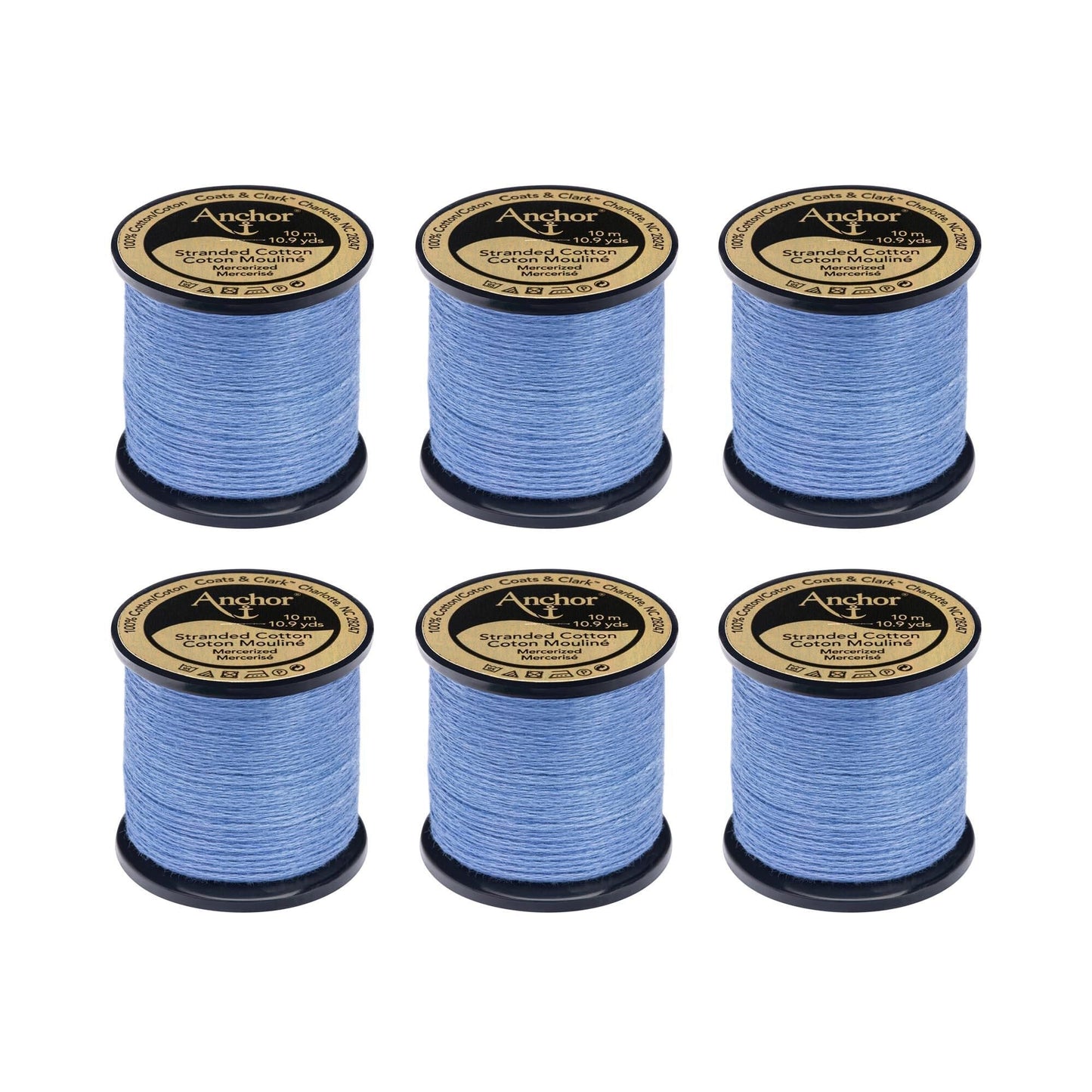 Anchor Spooled Floss 10 Meters (6 Pack) - Clearance shades