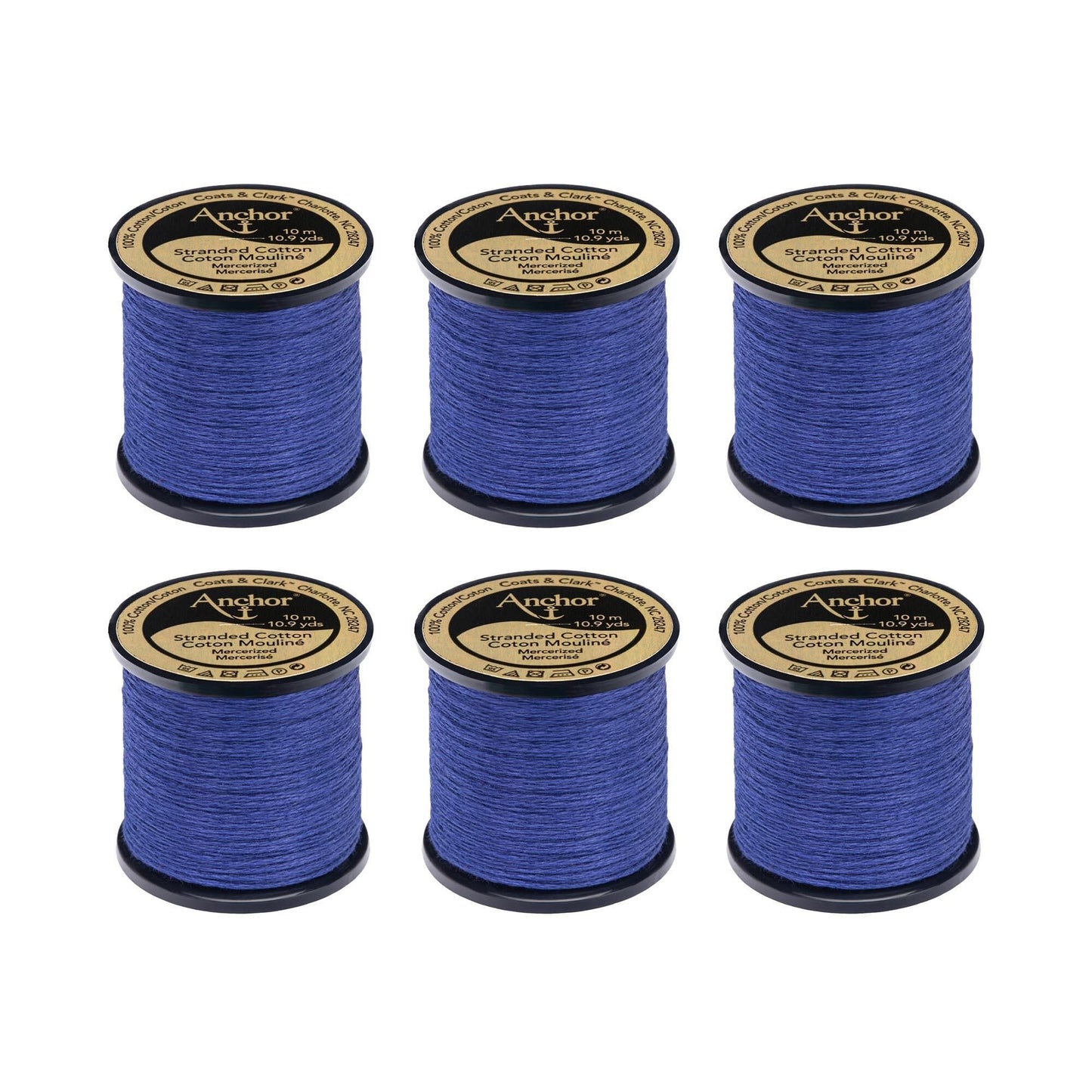 Anchor Spooled Floss 10 Meters (6 Pack) - Clearance shades