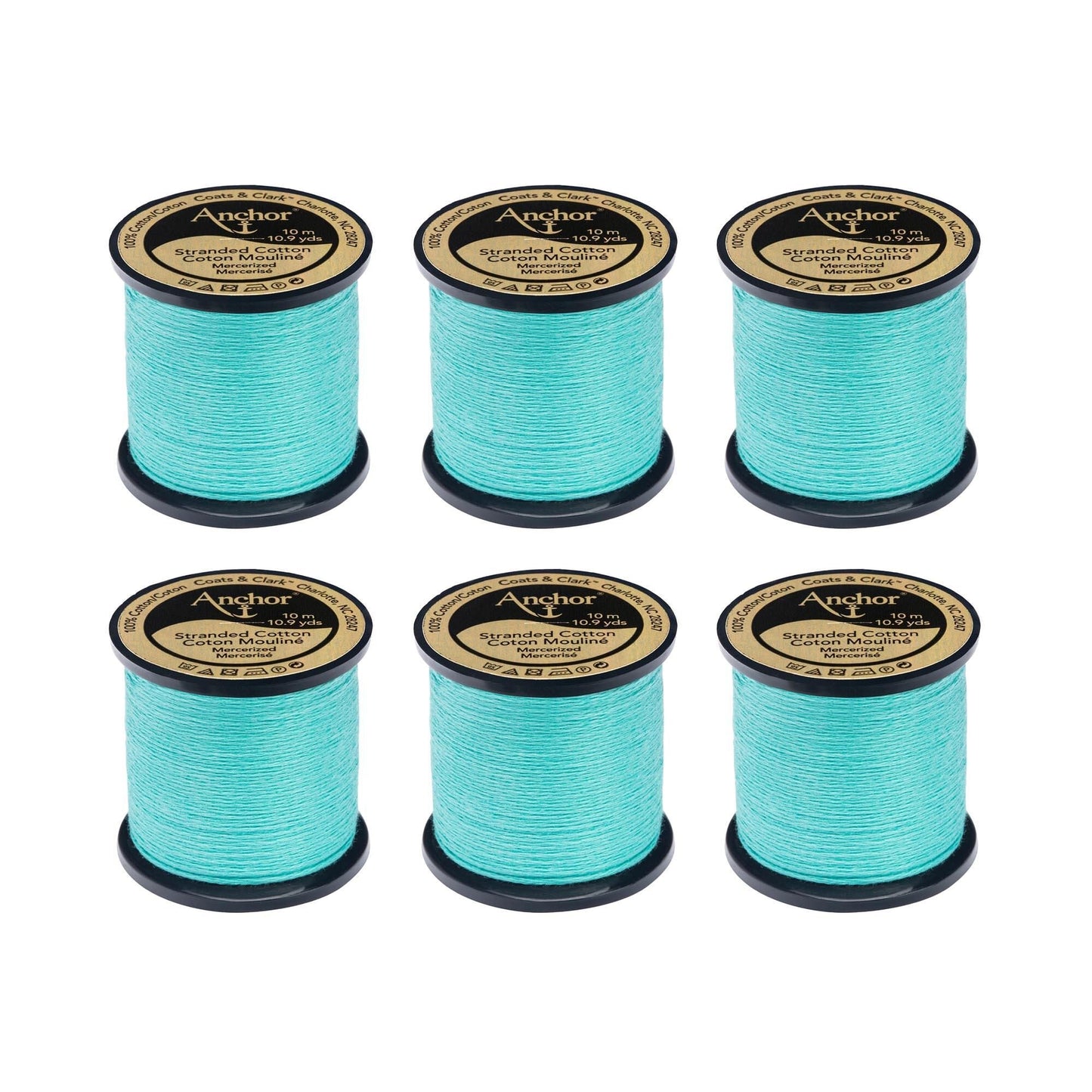 Anchor Spooled Floss 10 Meters (6 Pack) - Clearance shades